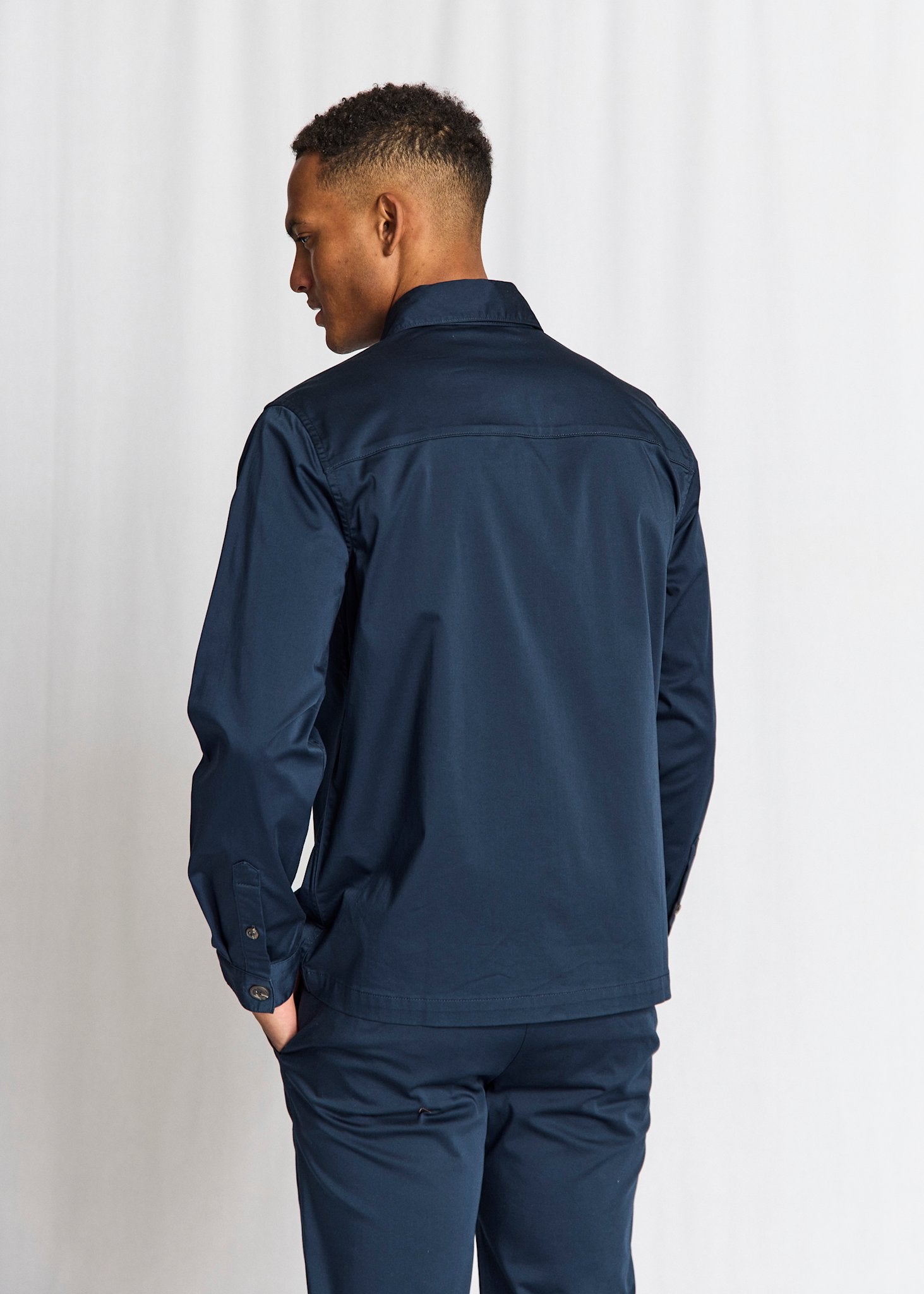 BS Rocco Regular Fit Overshirt - Navy