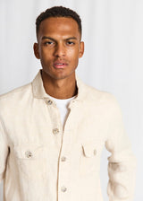 BS Davide Regular Fit Overshirt - Sand