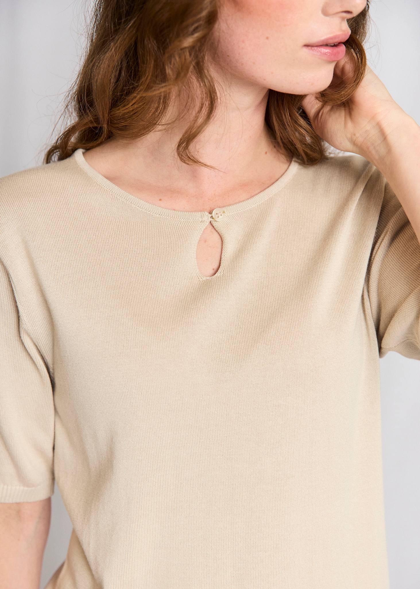 BS Francesca  Regular Fit T-Shirt - Oyster Gray