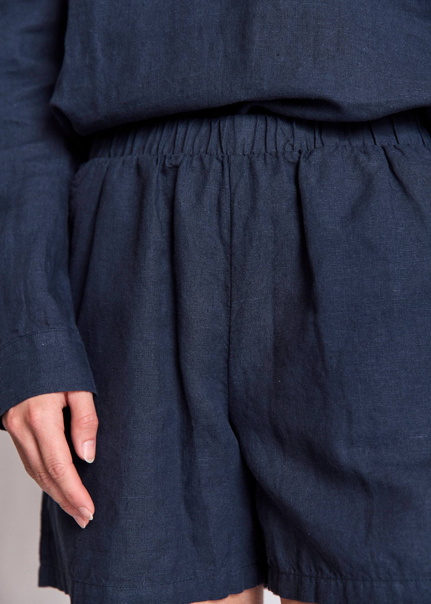 BS Oriana Regular Fit Shorts  - Navy