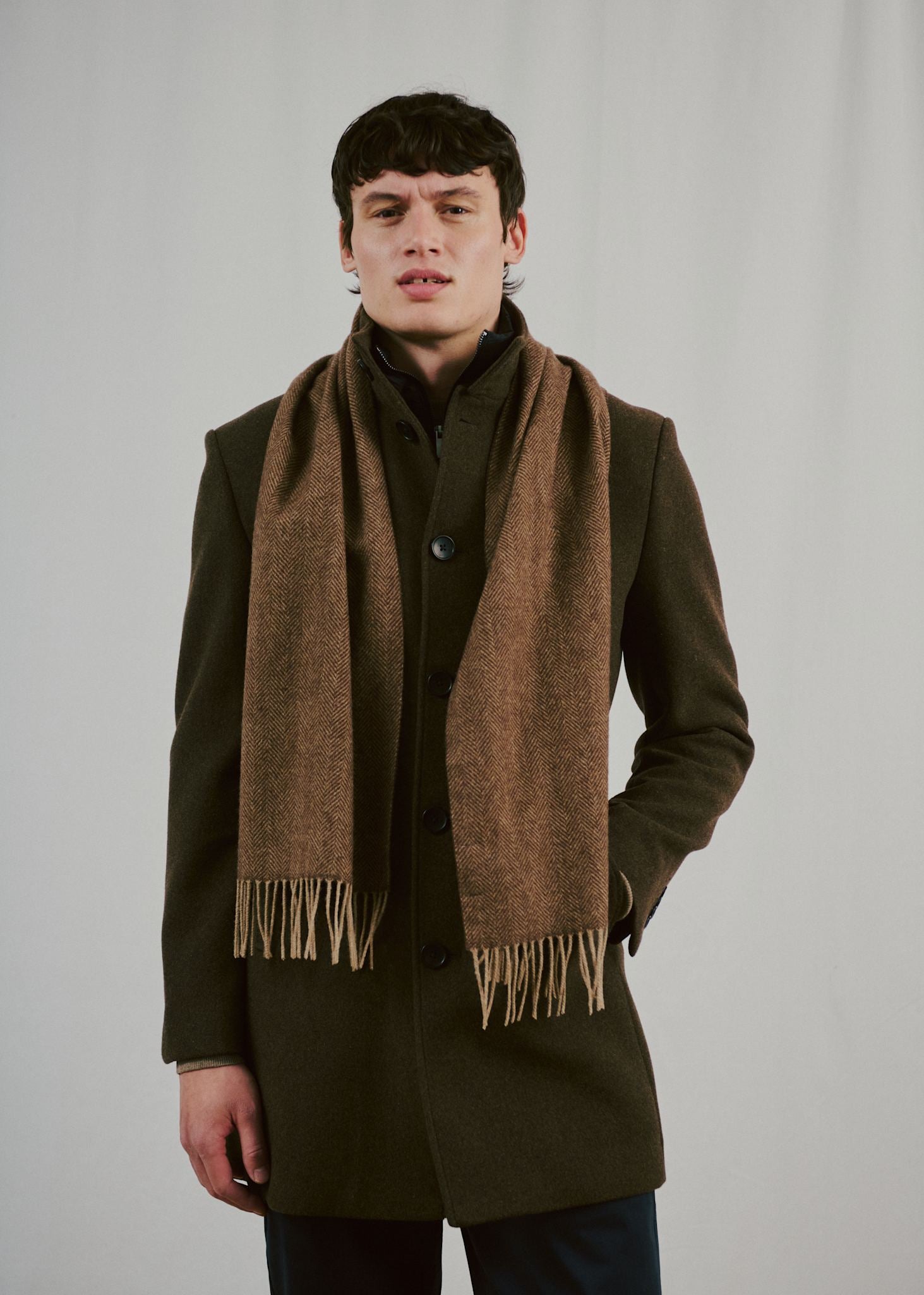 BS Tupou Scarf - Brown