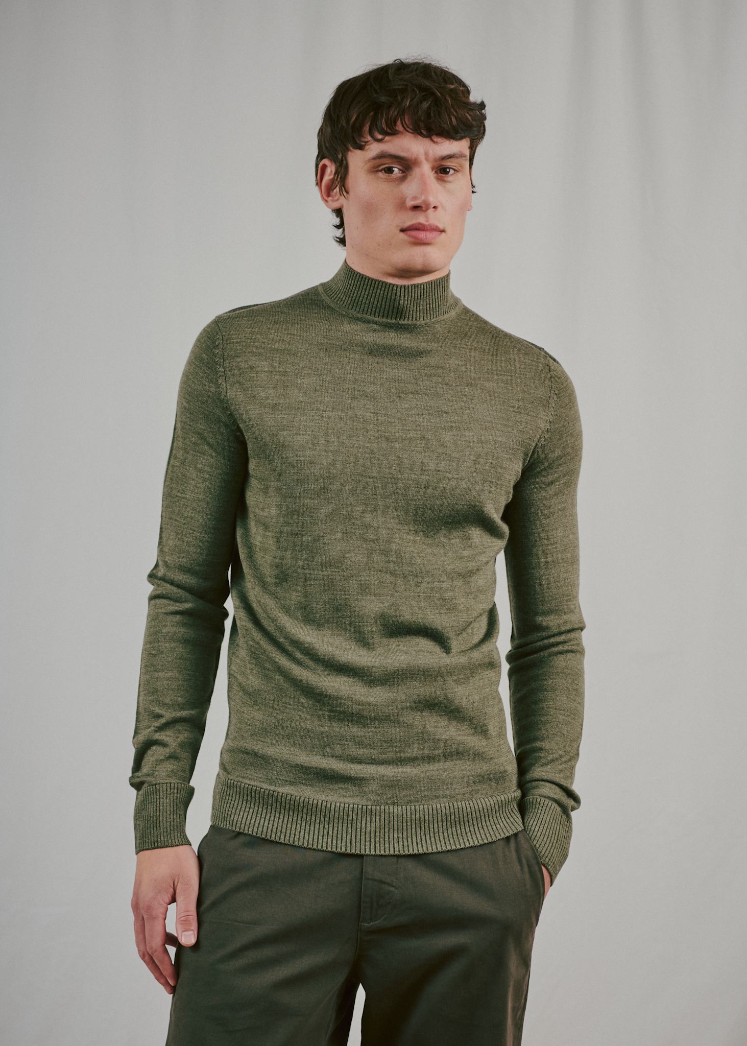 BS Froder Regular Fit Knitwear - Olive