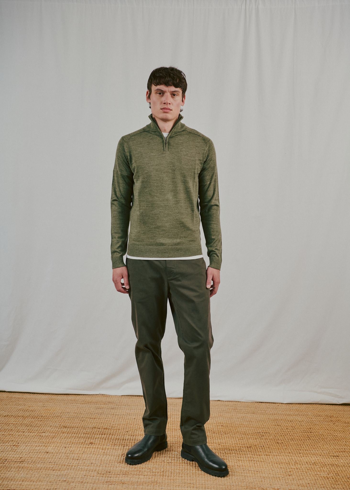 BS Pelle Regular Fit Knitwear - Olive