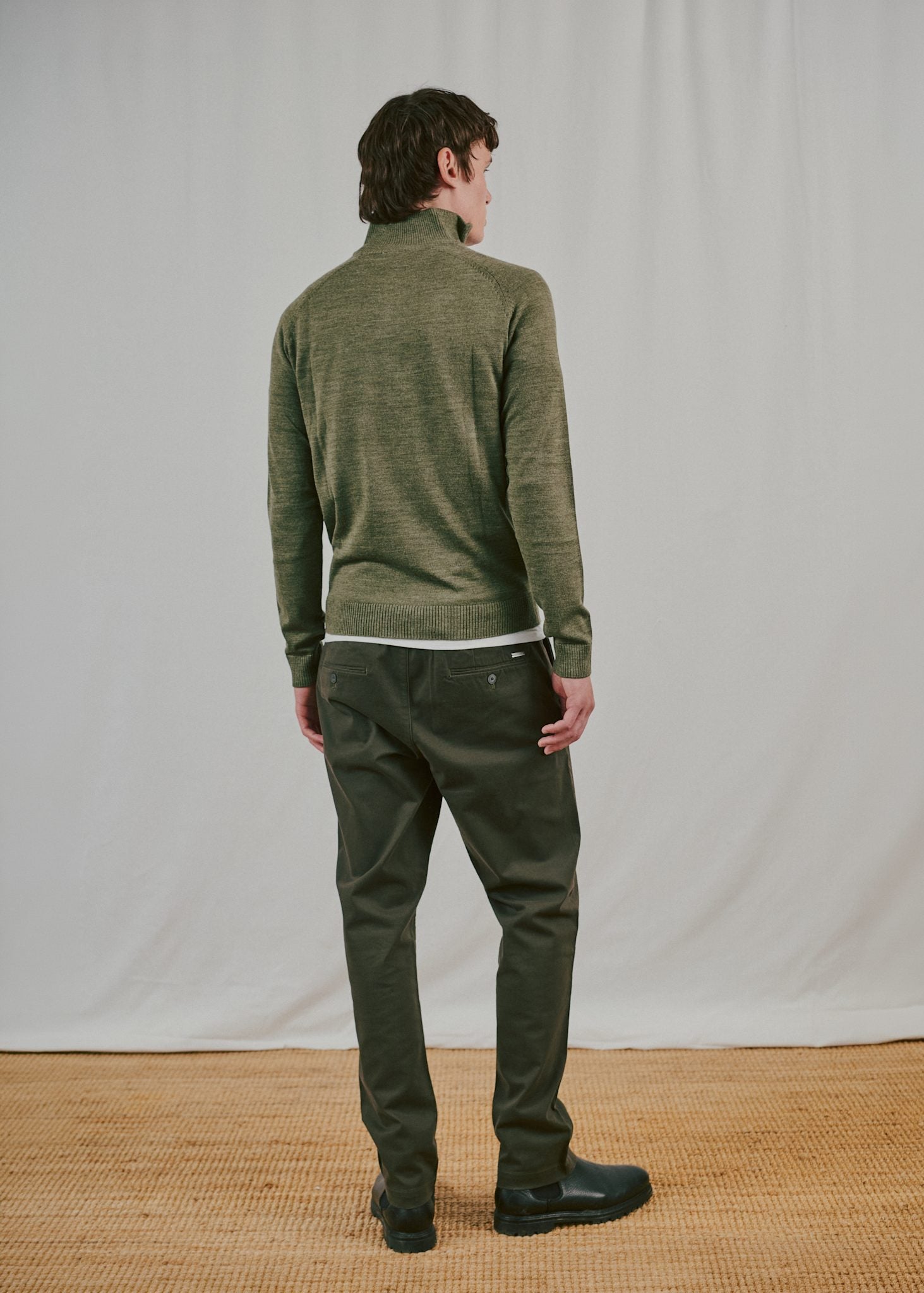 BS Pelle Regular Fit Knitwear - Olive