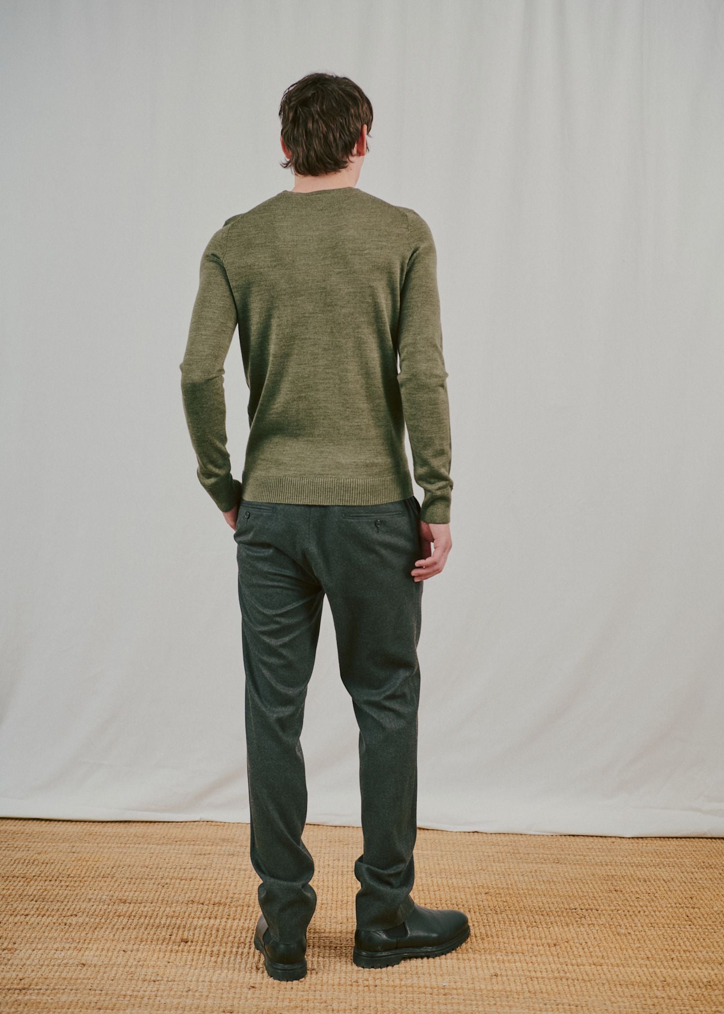 BS Jupiter Regular Fit Knitwear - Olive