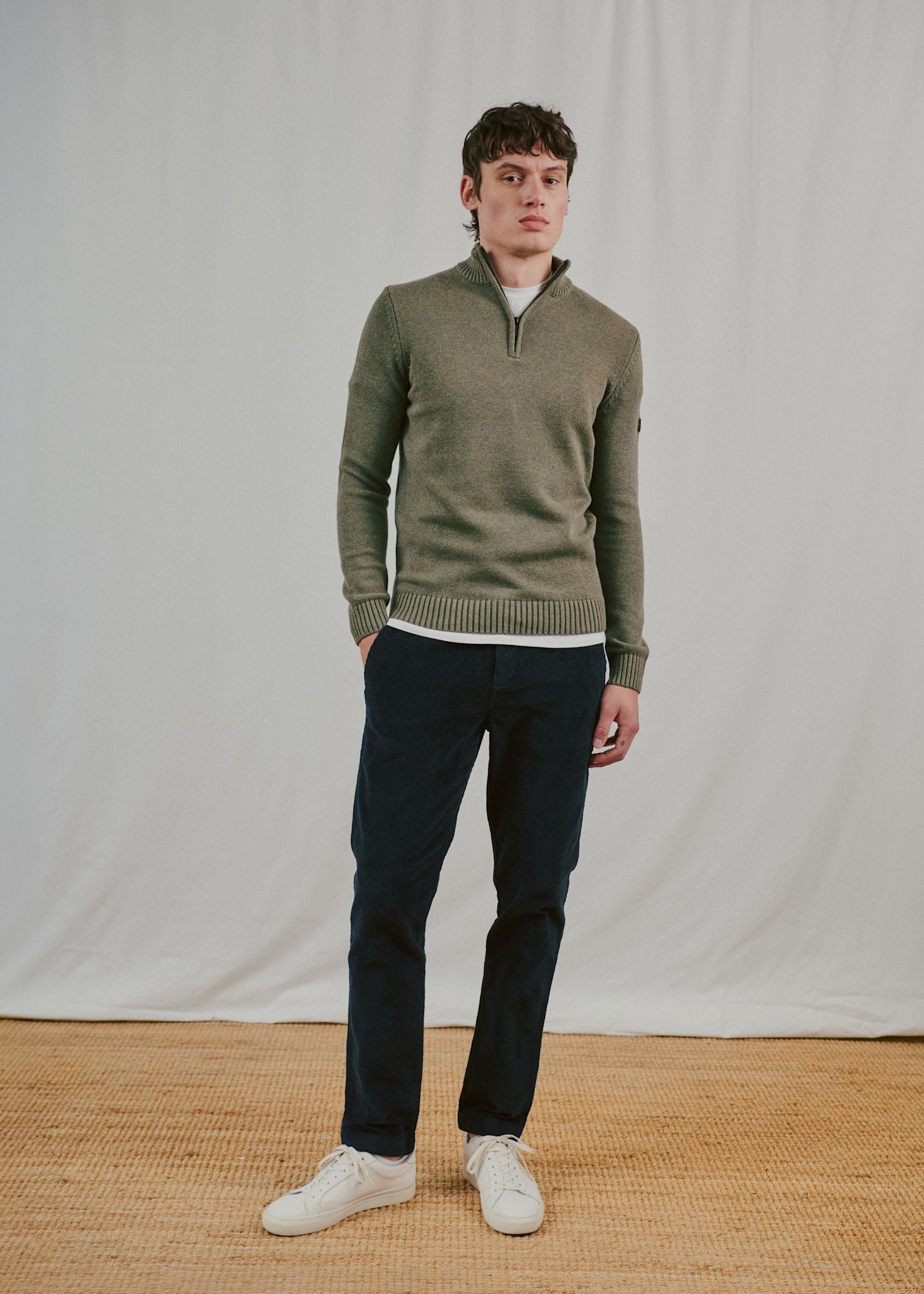 BS Cunha Regular Fit Knitwear - Olive