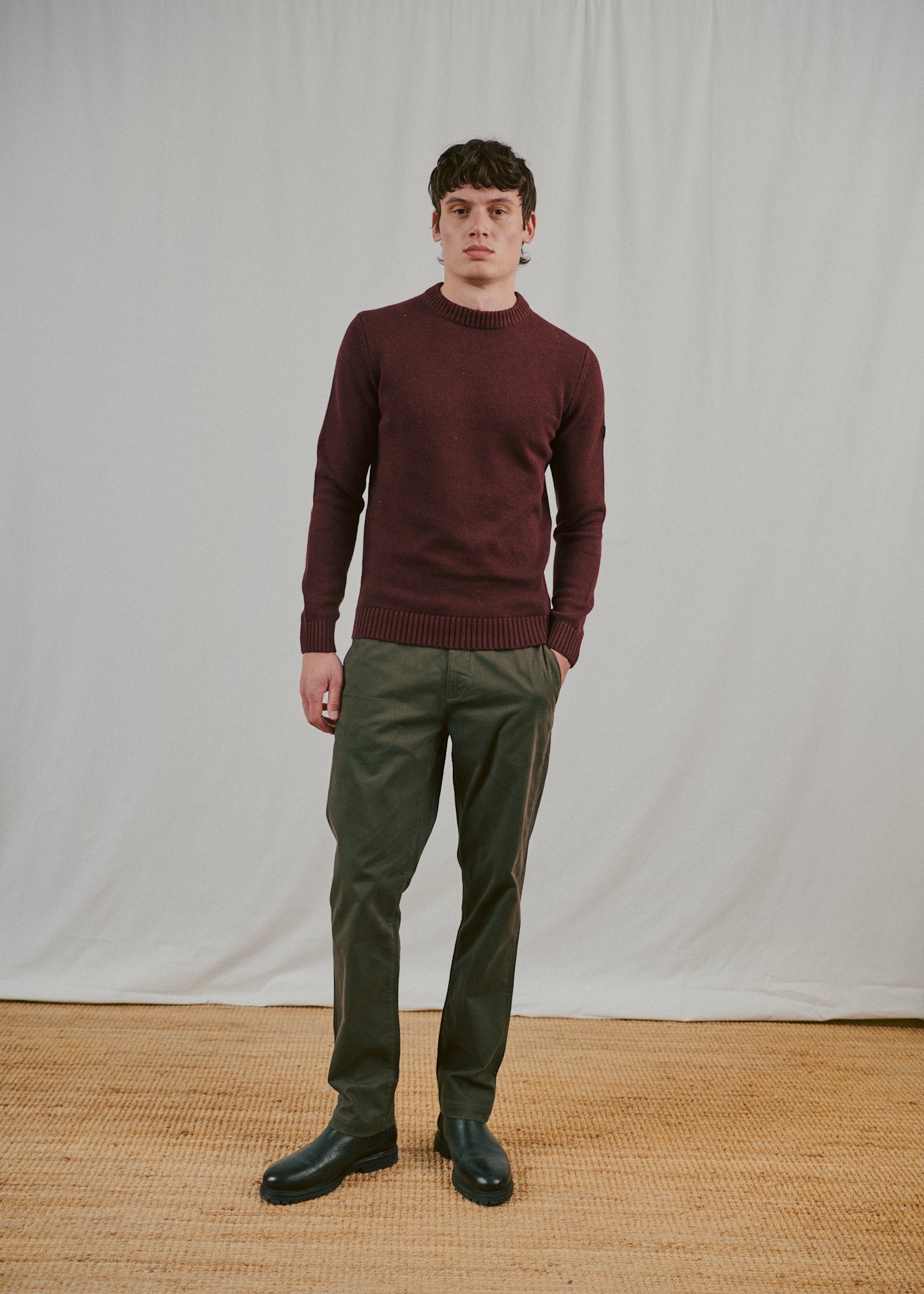 BS Rapa Regular Fit Knitwear - Bordeaux