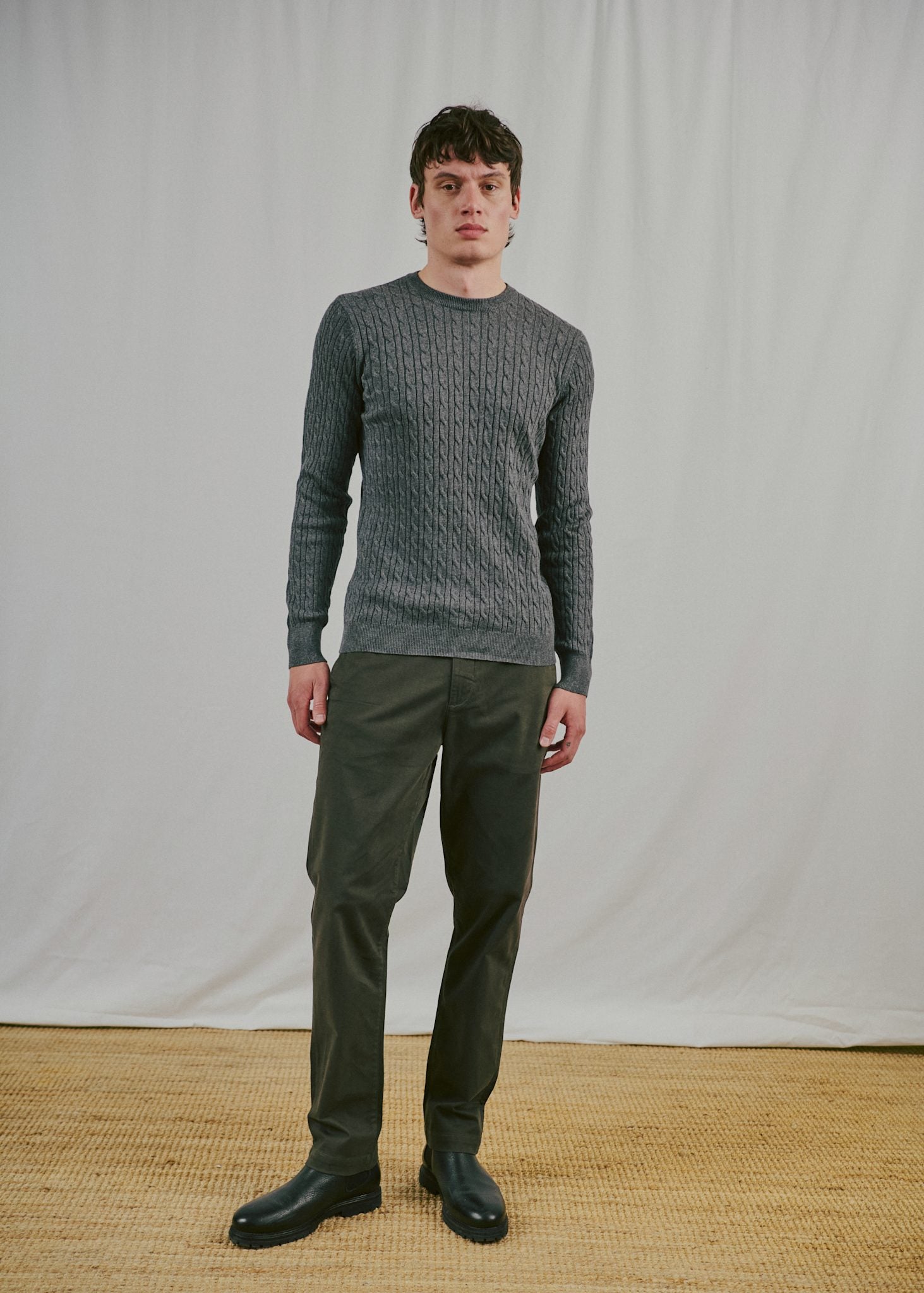 BS Guizchou Regular Fit Knitwear - Grey