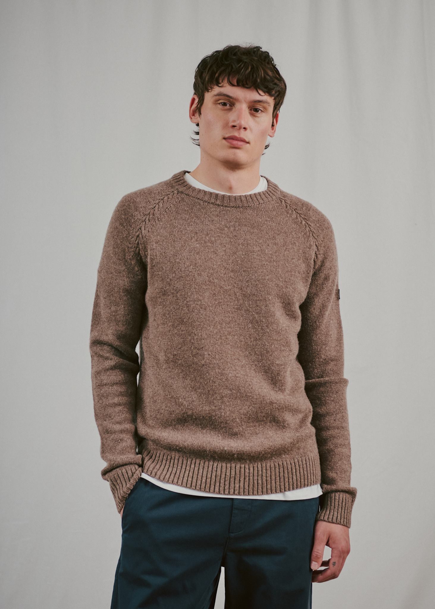 BS Punta Regular Fit Knitwear - Mink