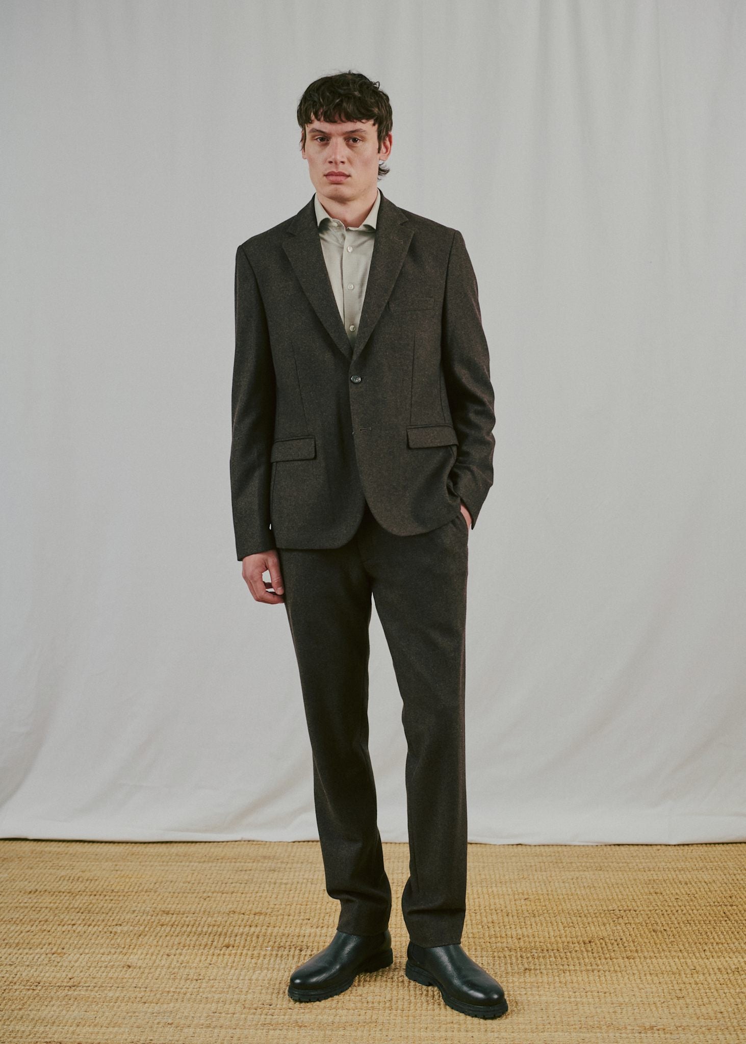BS Melliw Classic Fit Suit Pants - Brown
