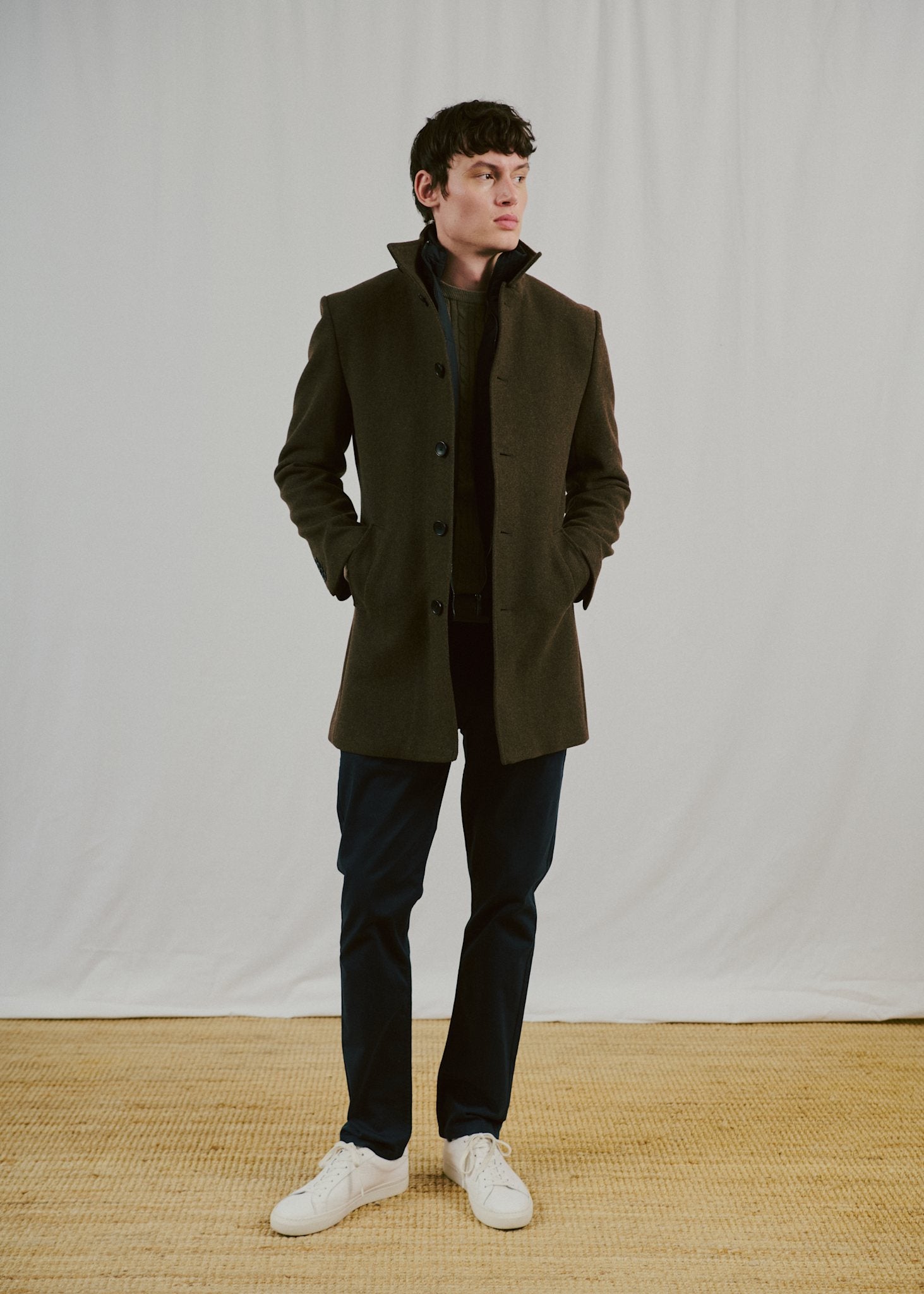 BS Ontario Slim Fit Coat - Brown
