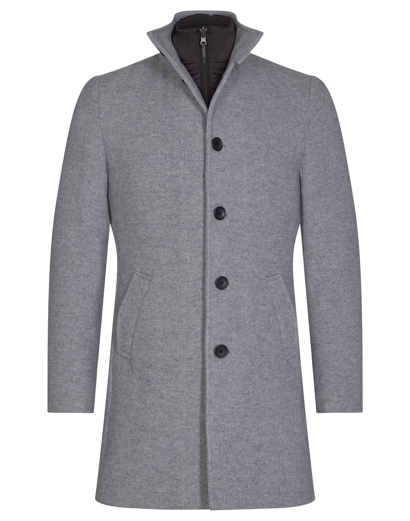 BS Ontario Slim Fit Coat - Light Grey
