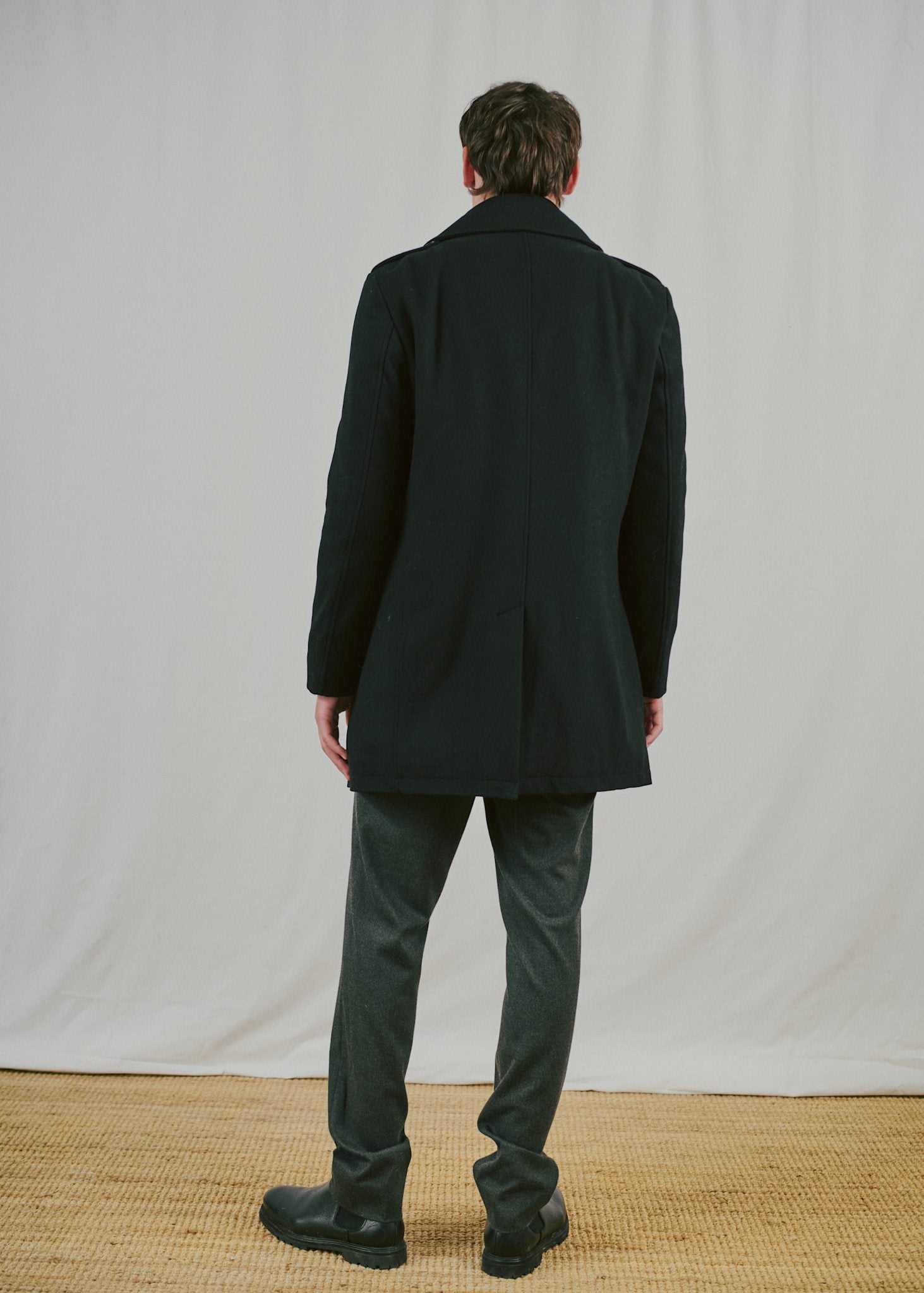 BS Nelson Slim Fit Coat - Black