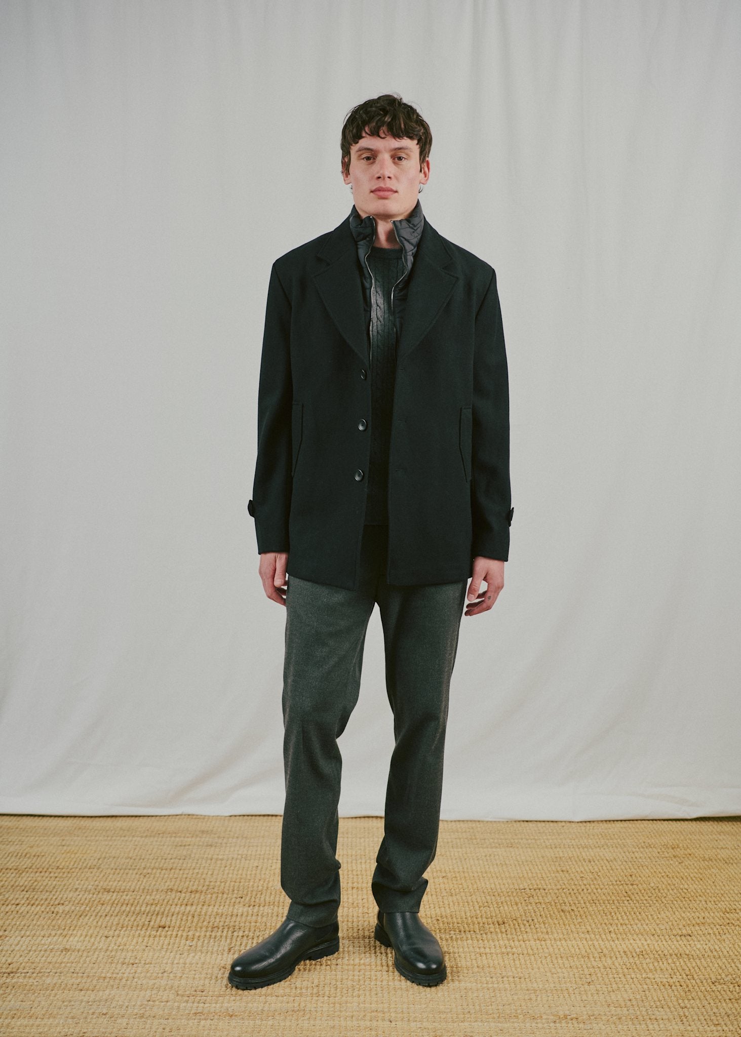 BS Northland Regular Fit Coat - Black