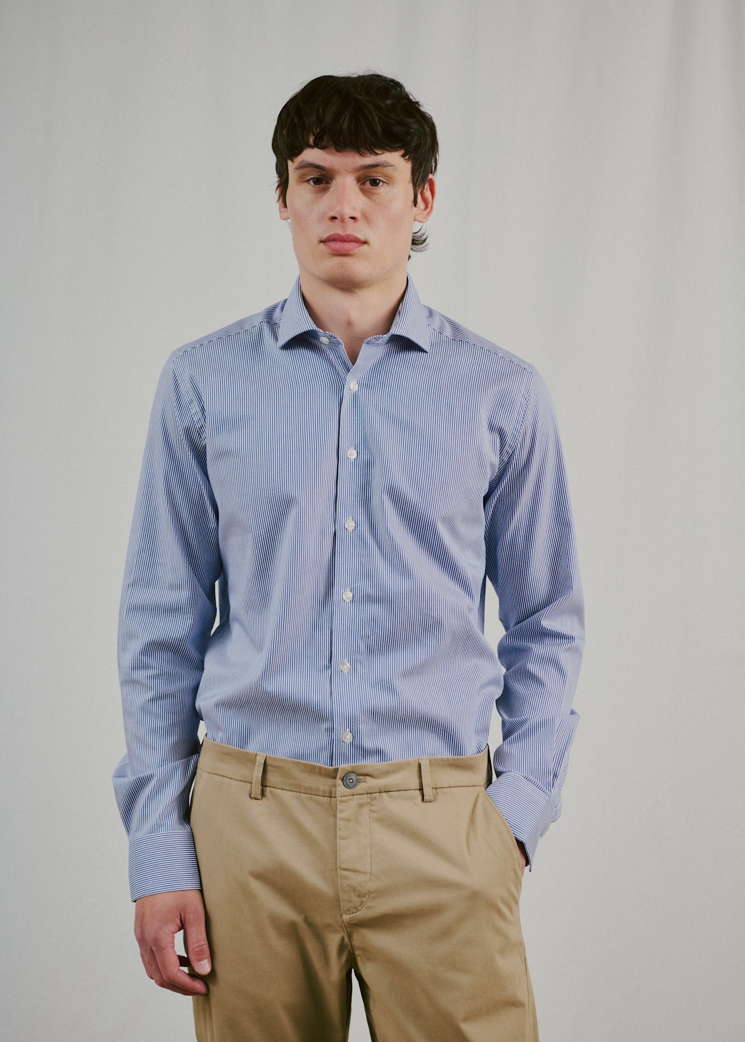 BS Ferrante Slim Fit Shirt - Navy