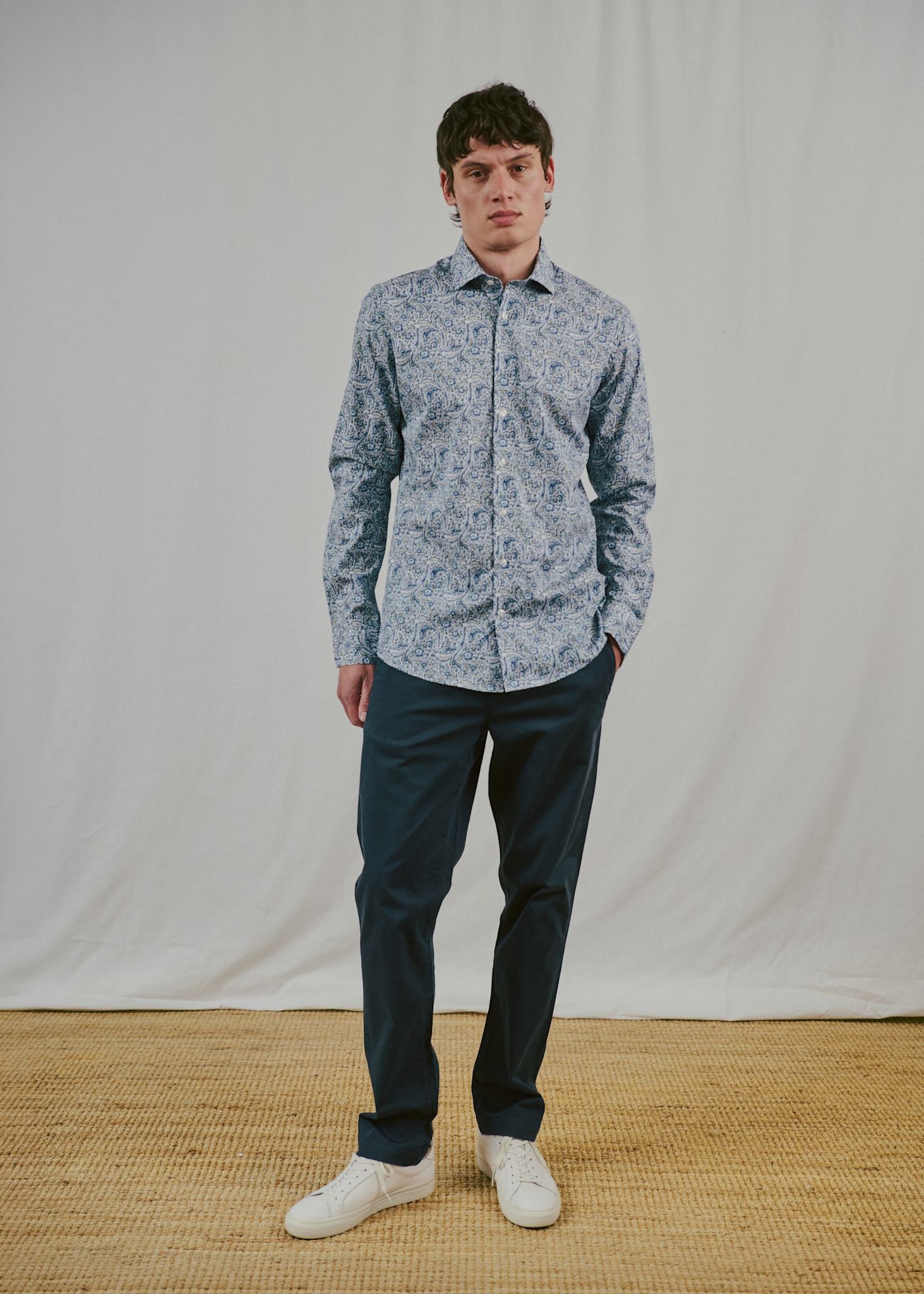 BS Uthaug Slim Fit Shirt - Navy