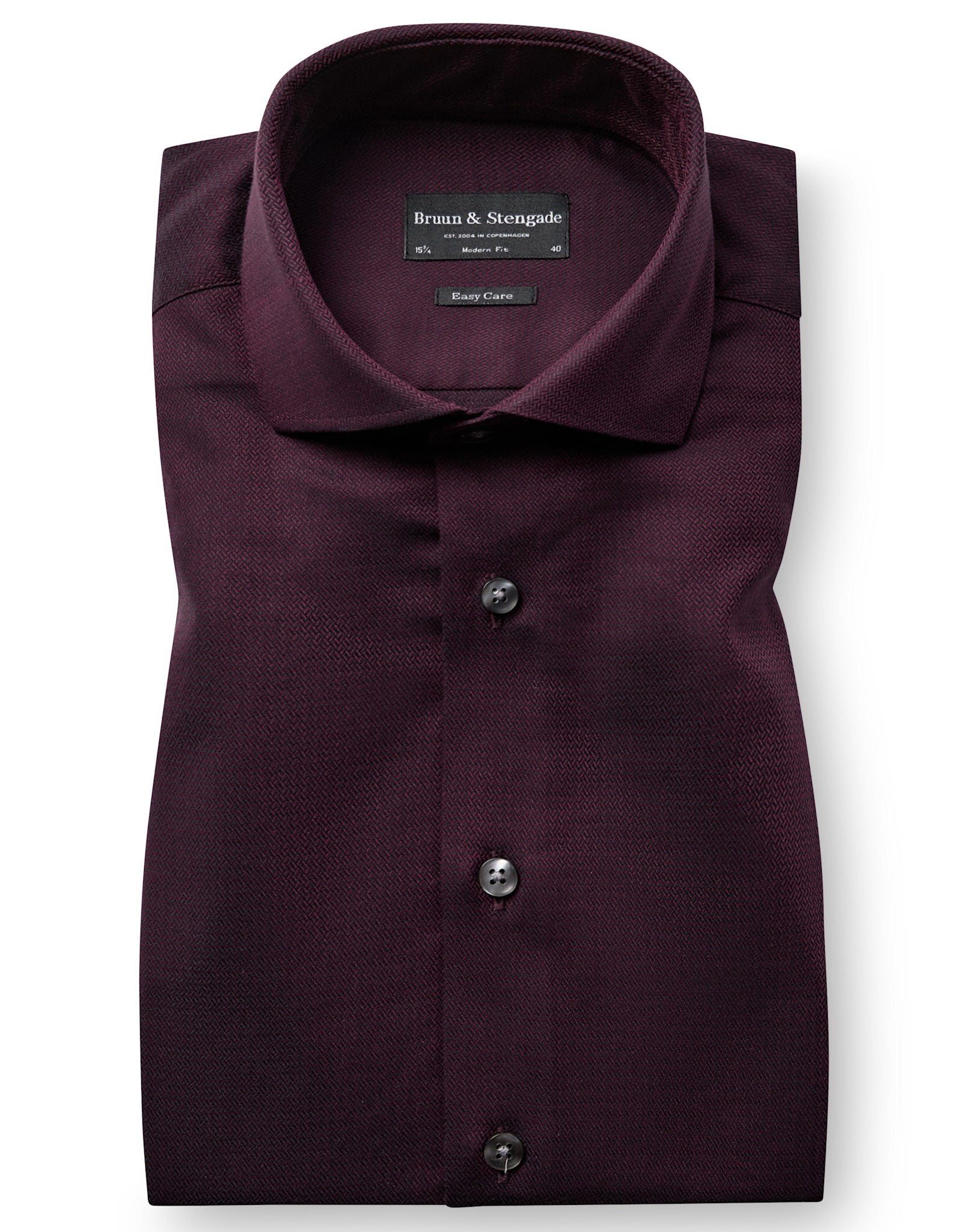 BS Callesen Modern Fit Shirt - Bordeaux