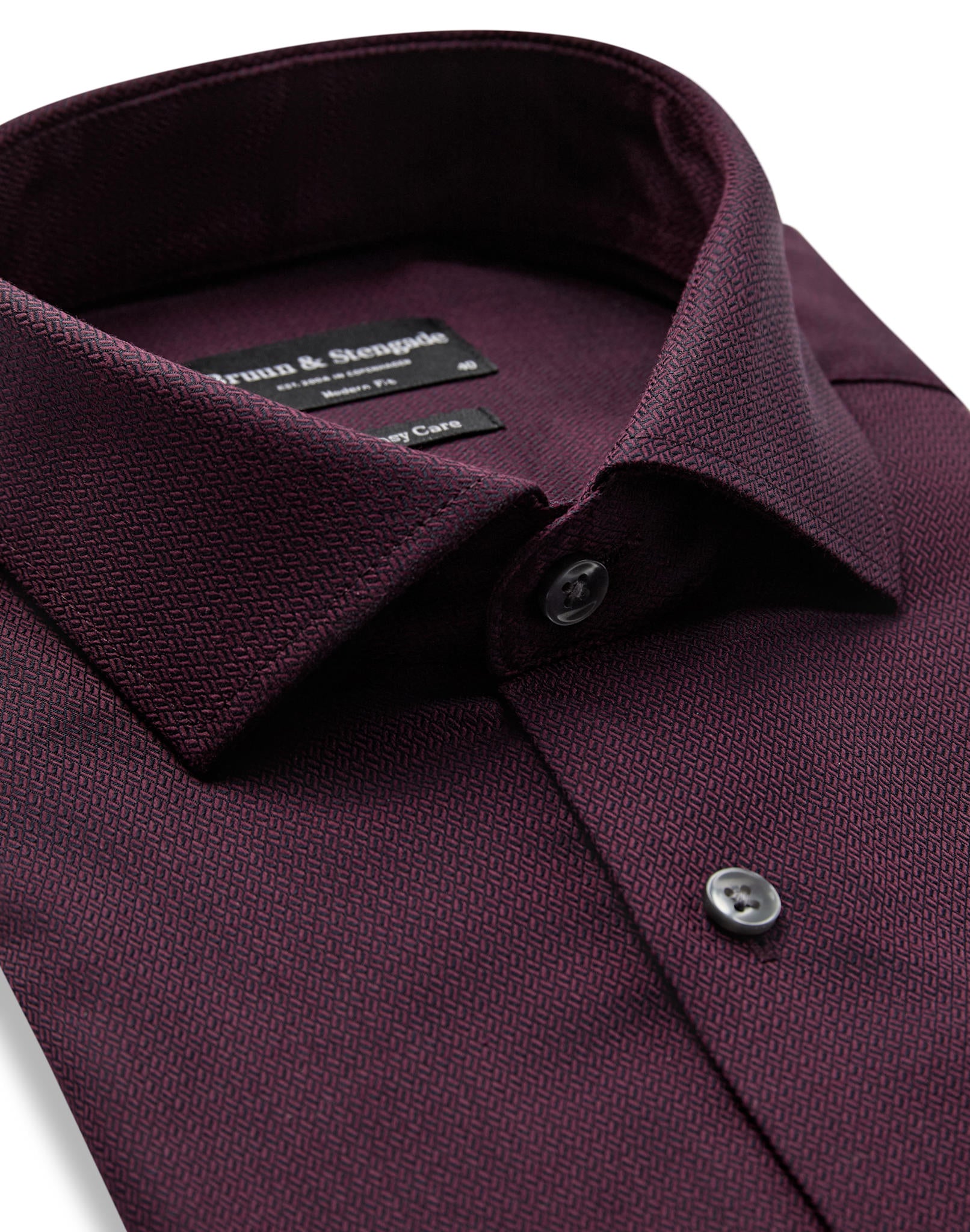 BS Callesen Modern Fit Shirt - Bordeaux