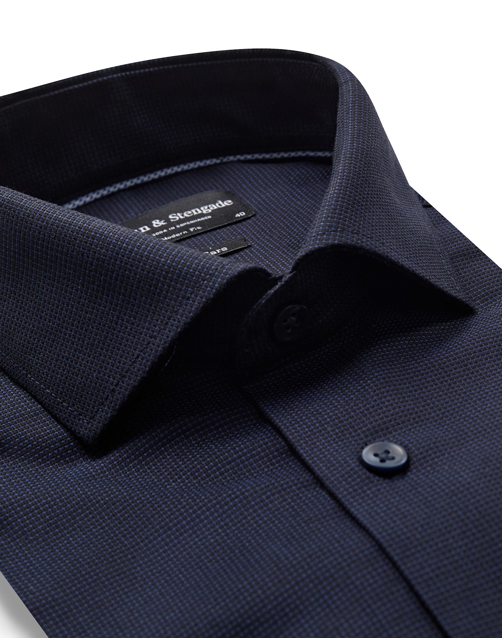 BS Riordan Modern Fit Shirt - Navy