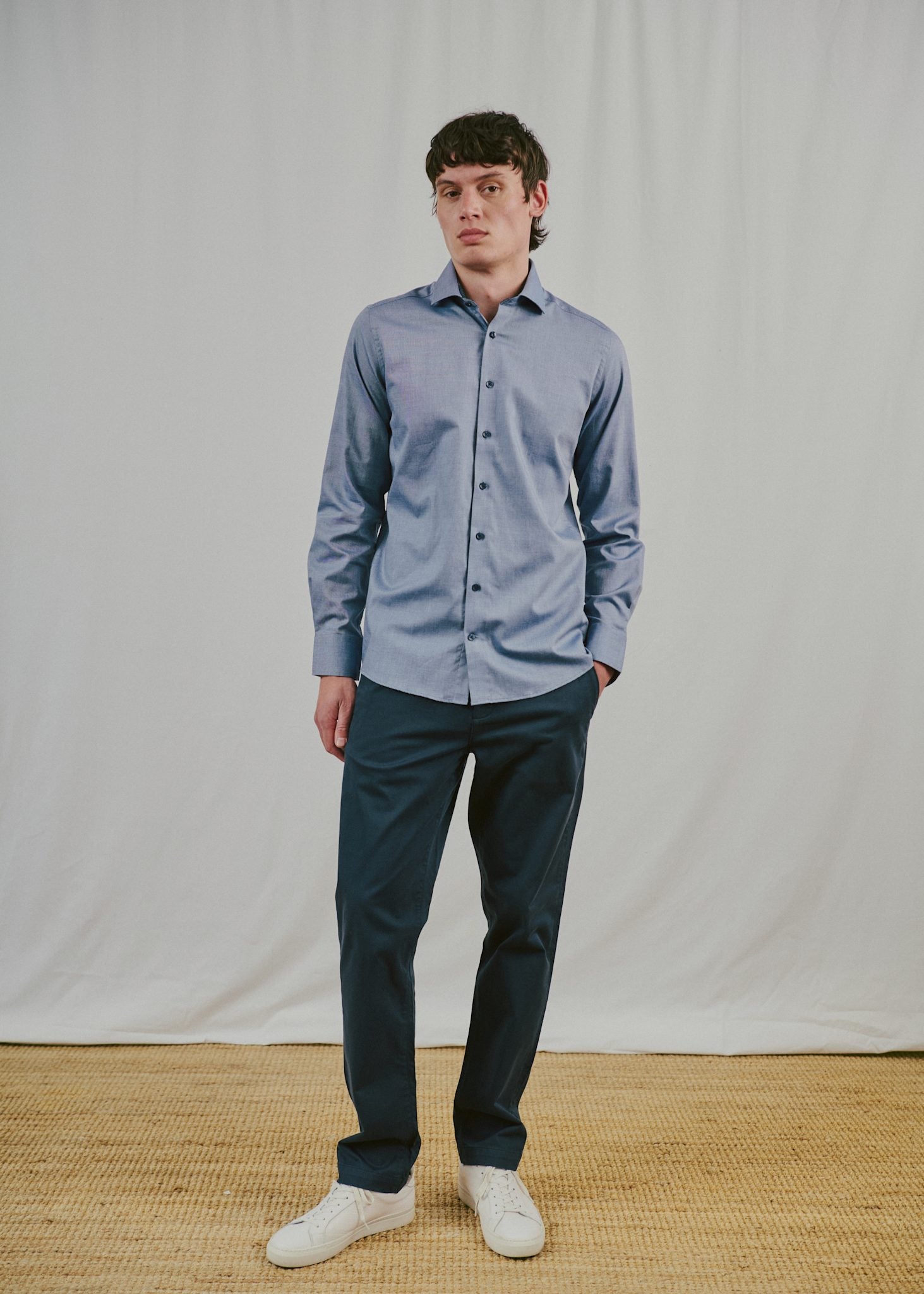 BS Jussi Modern Fit Shirt - Navy