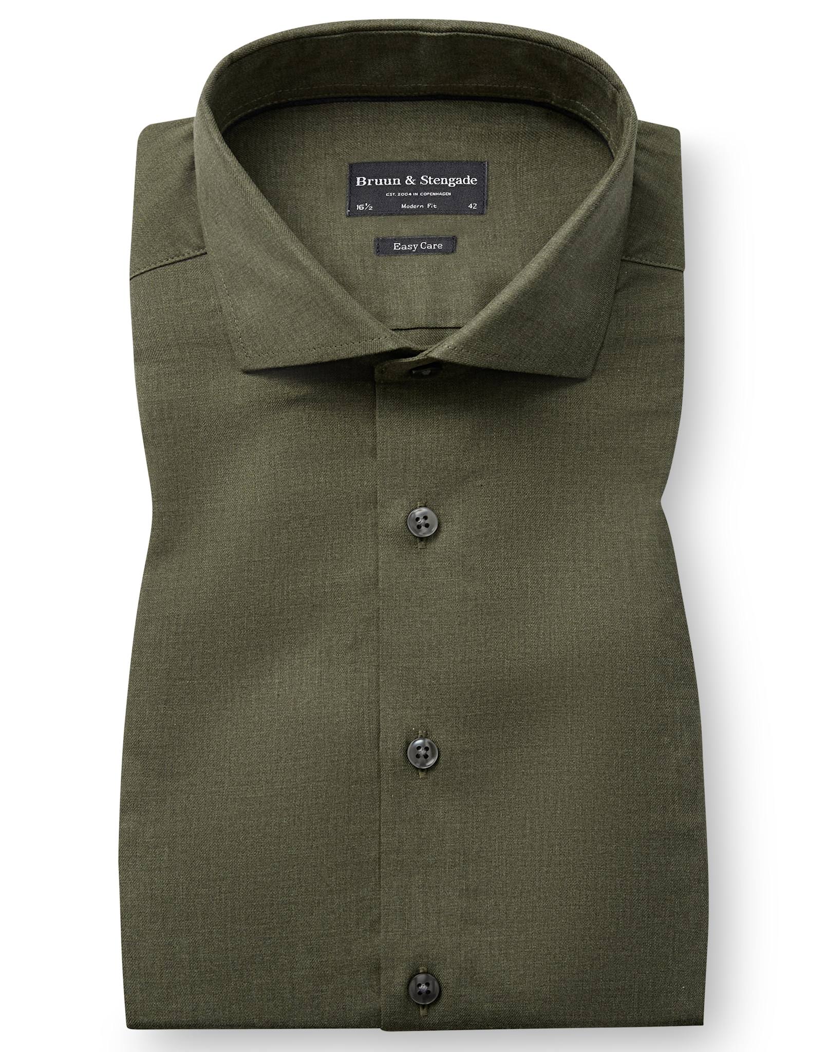 BS Andersen Modern Fit Shirt - Green