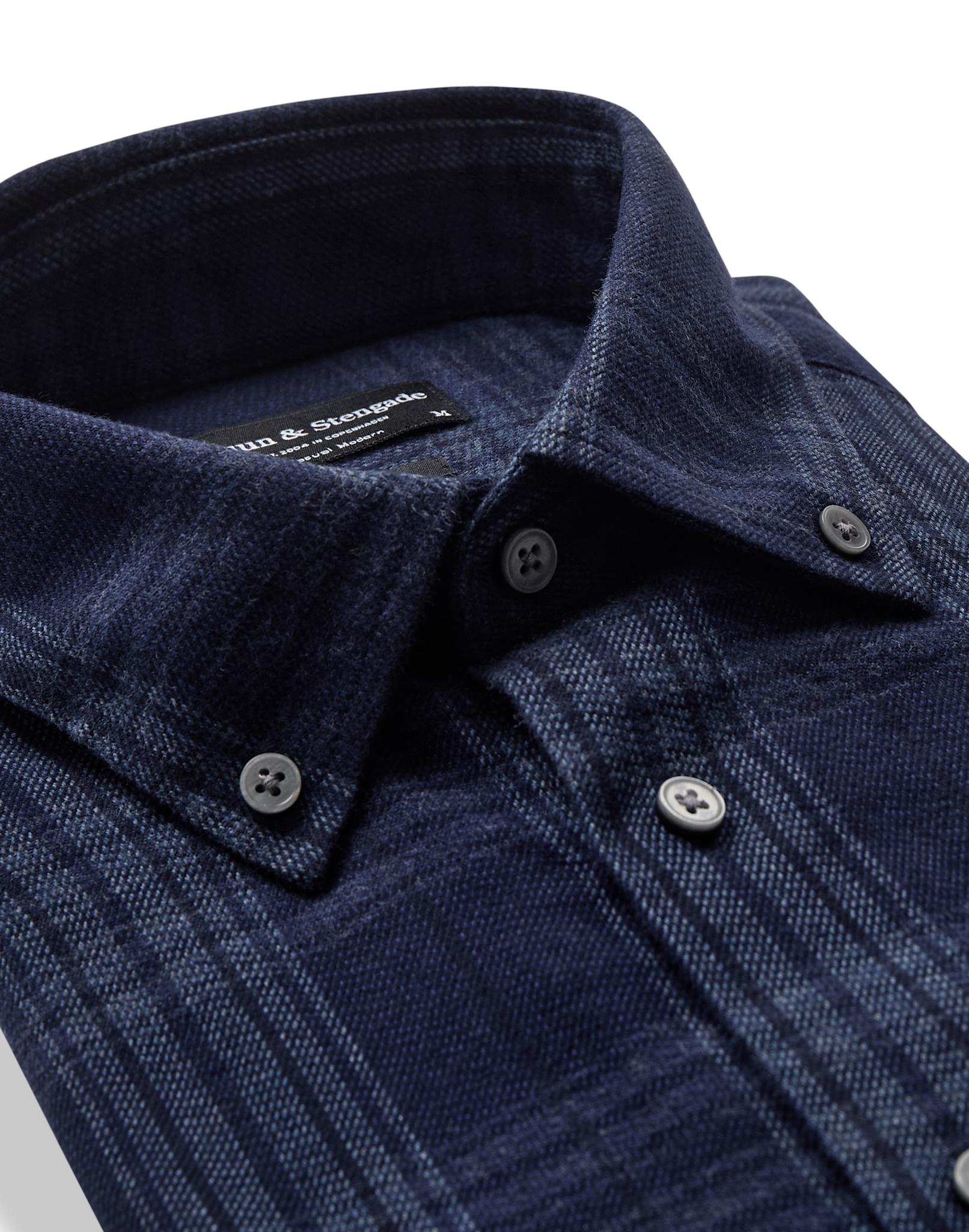 BS Sihamoni Casual Modern Fit Shirt - Blue