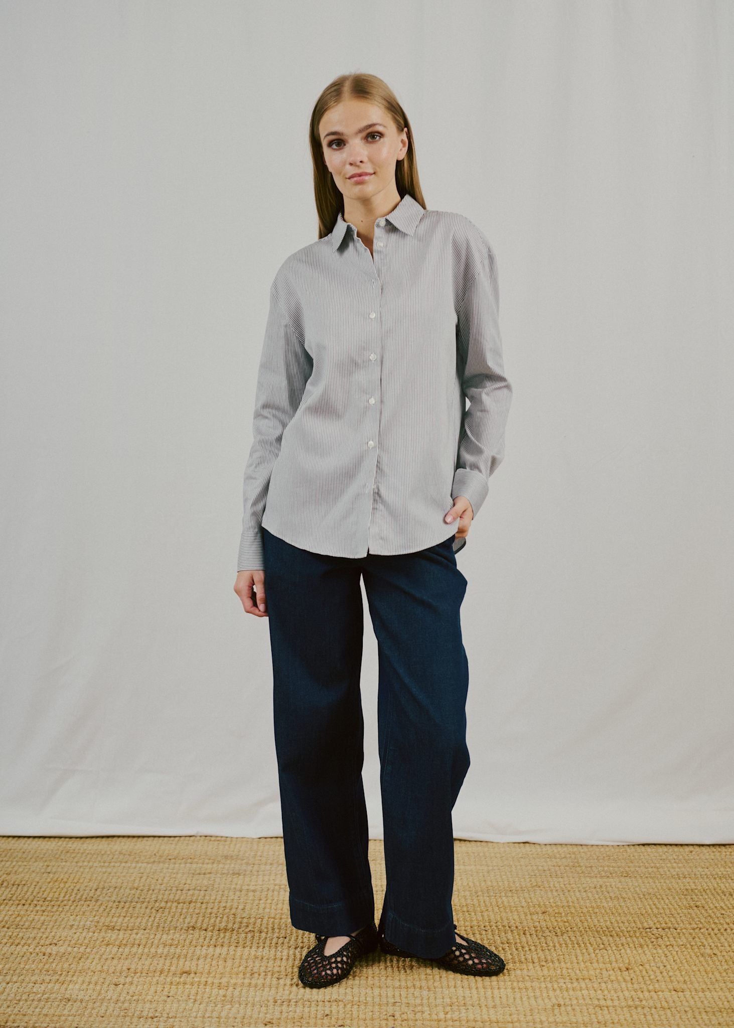 BS Elsie Regular Fit Shirt - Black/White