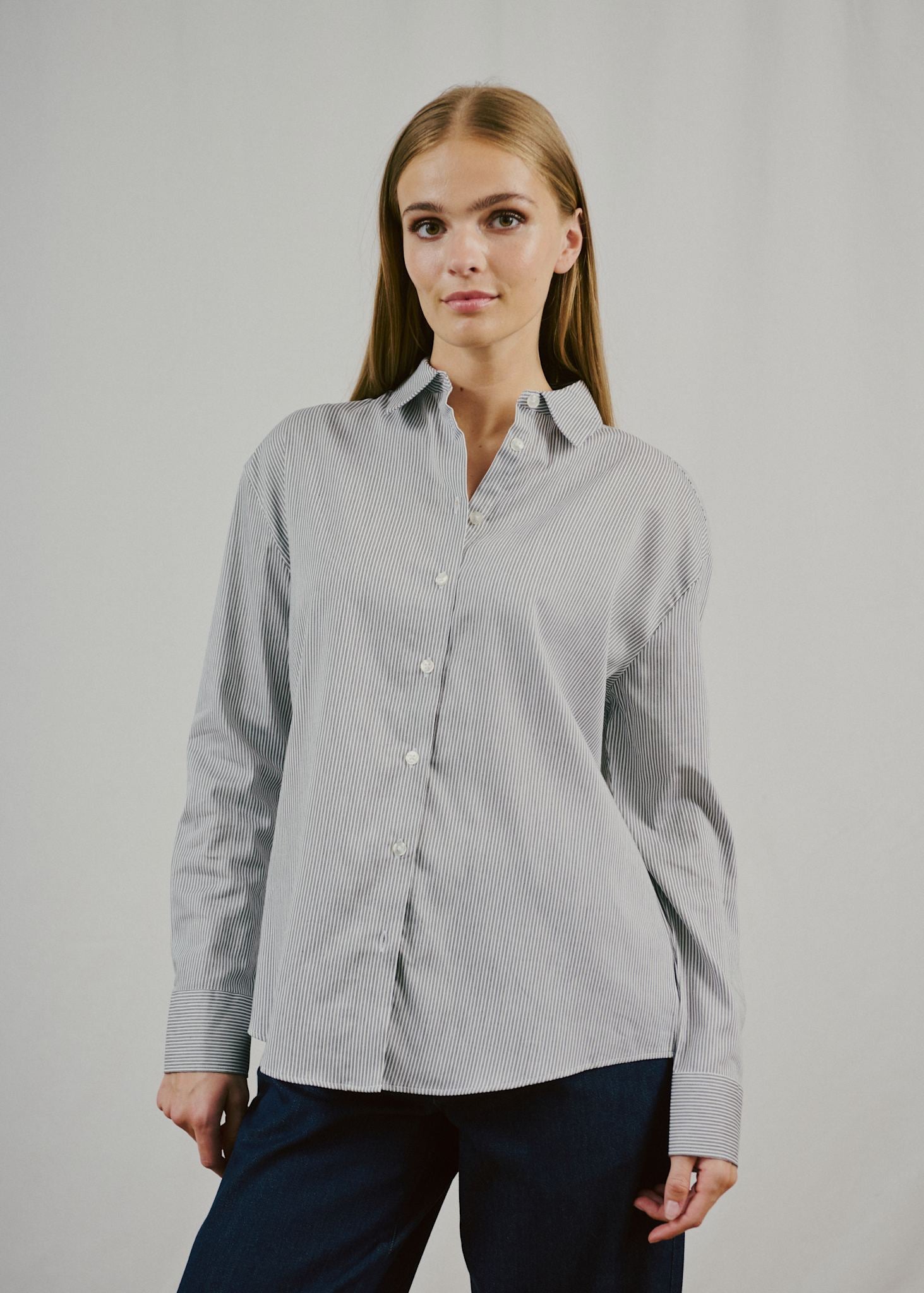 BS Elsie Regular Fit Shirt - Black/White