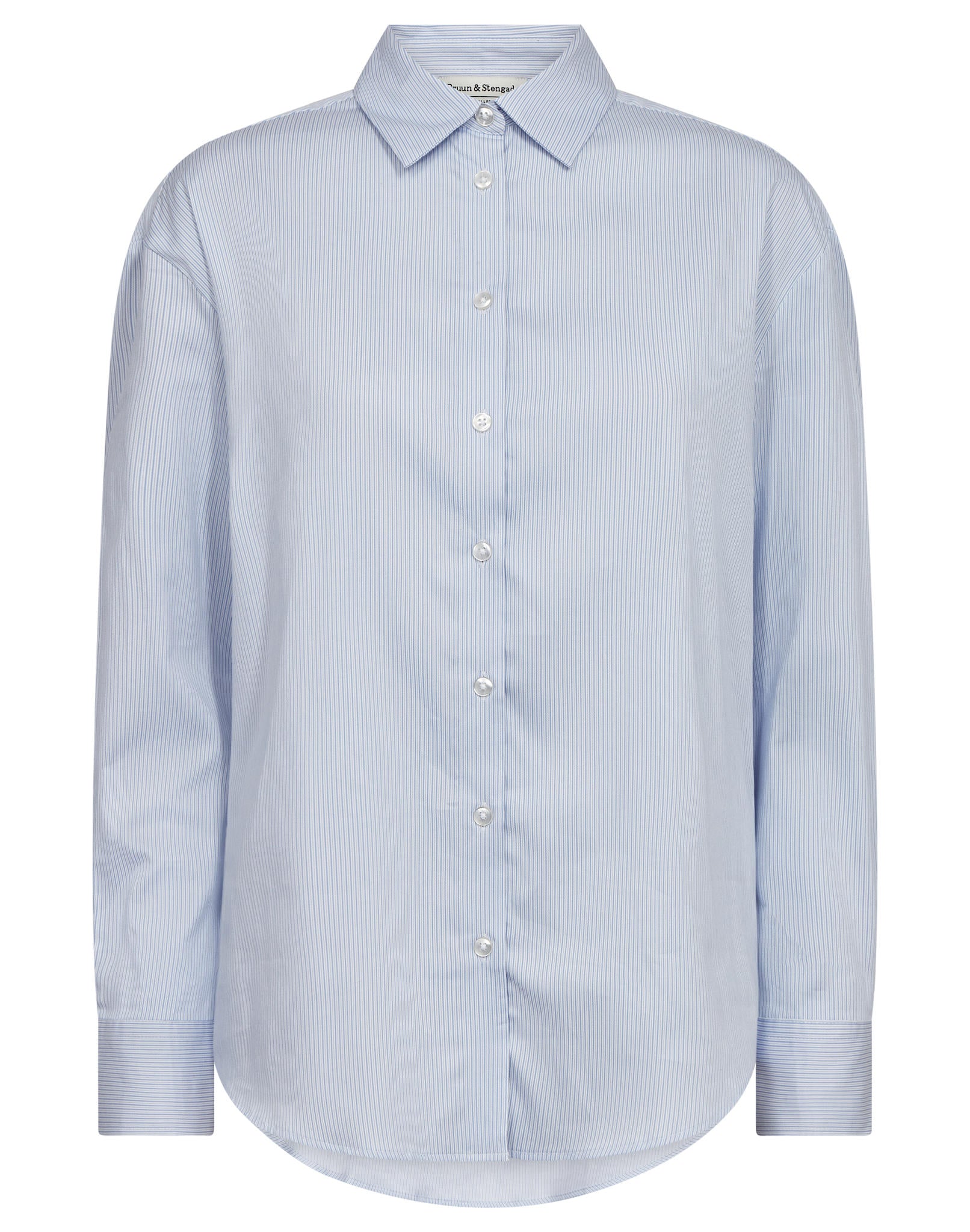 BS Elsie Regular Fit Shirt - Light Blue/White
