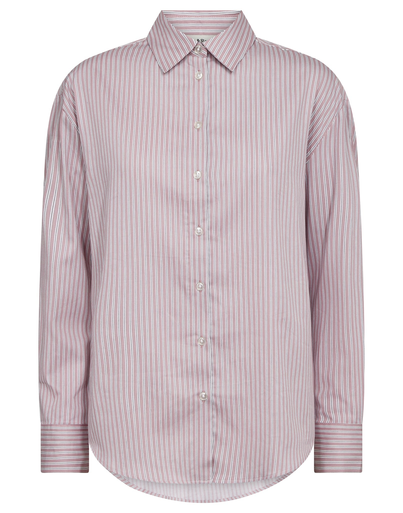 BS Elsie Regular Fit Shirt - Pink/White