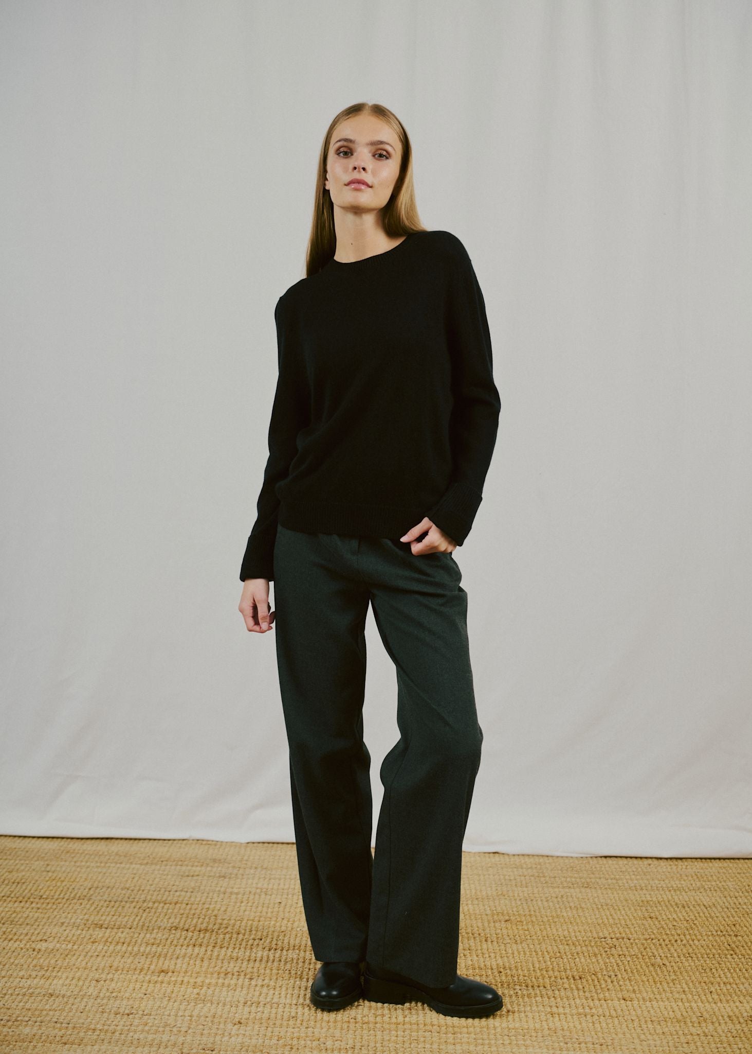BS Brunhild Regular Fit Knitwear - Black