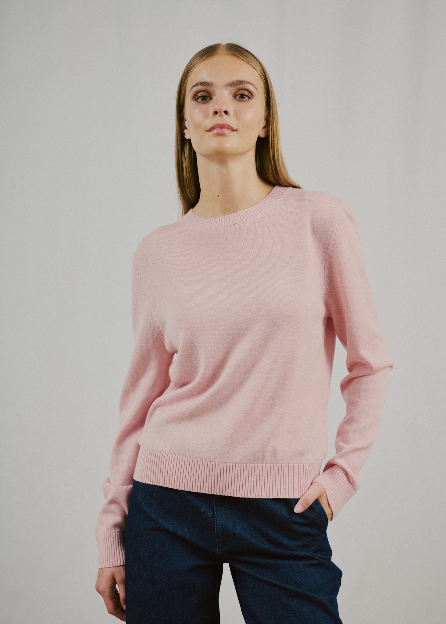 BS Brunhild Regular Fit Knitwear - Chalk Pink