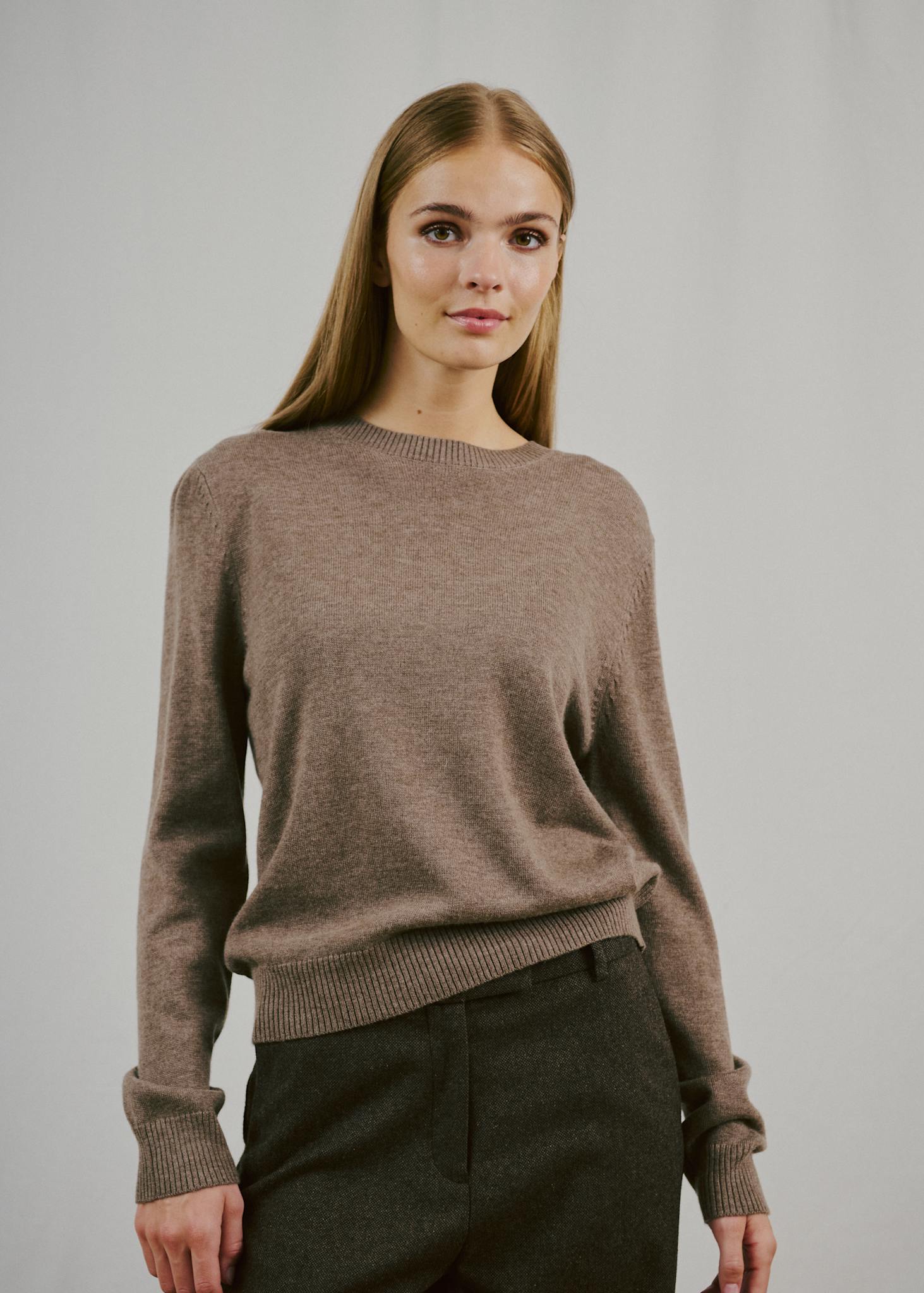 BS Brunhild Regular Fit Knitwear - Mole