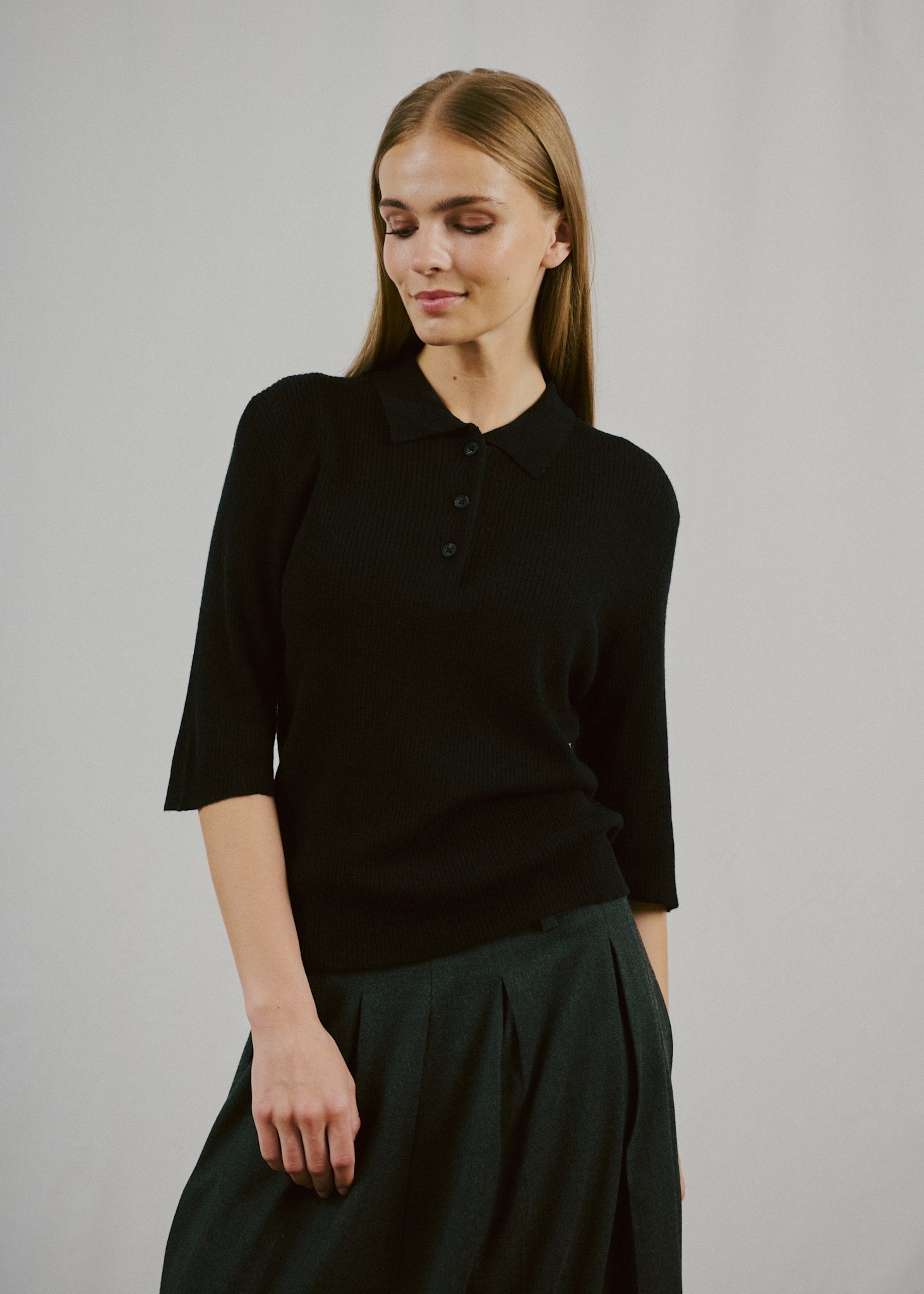 BS Agna Regular Fit Knitwear - Black