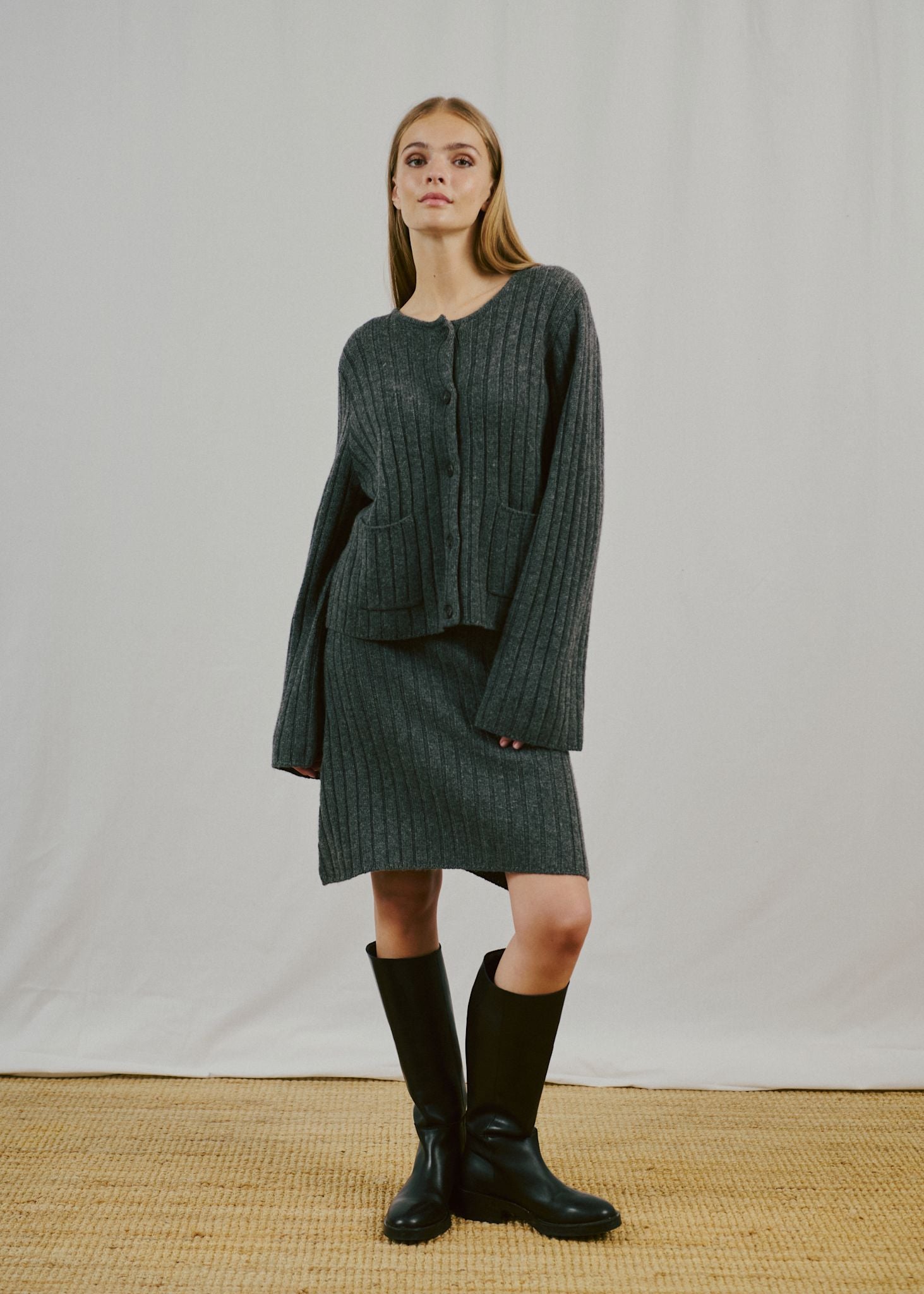 BS Katinka Regular Fit Skirt - Dark Grey
