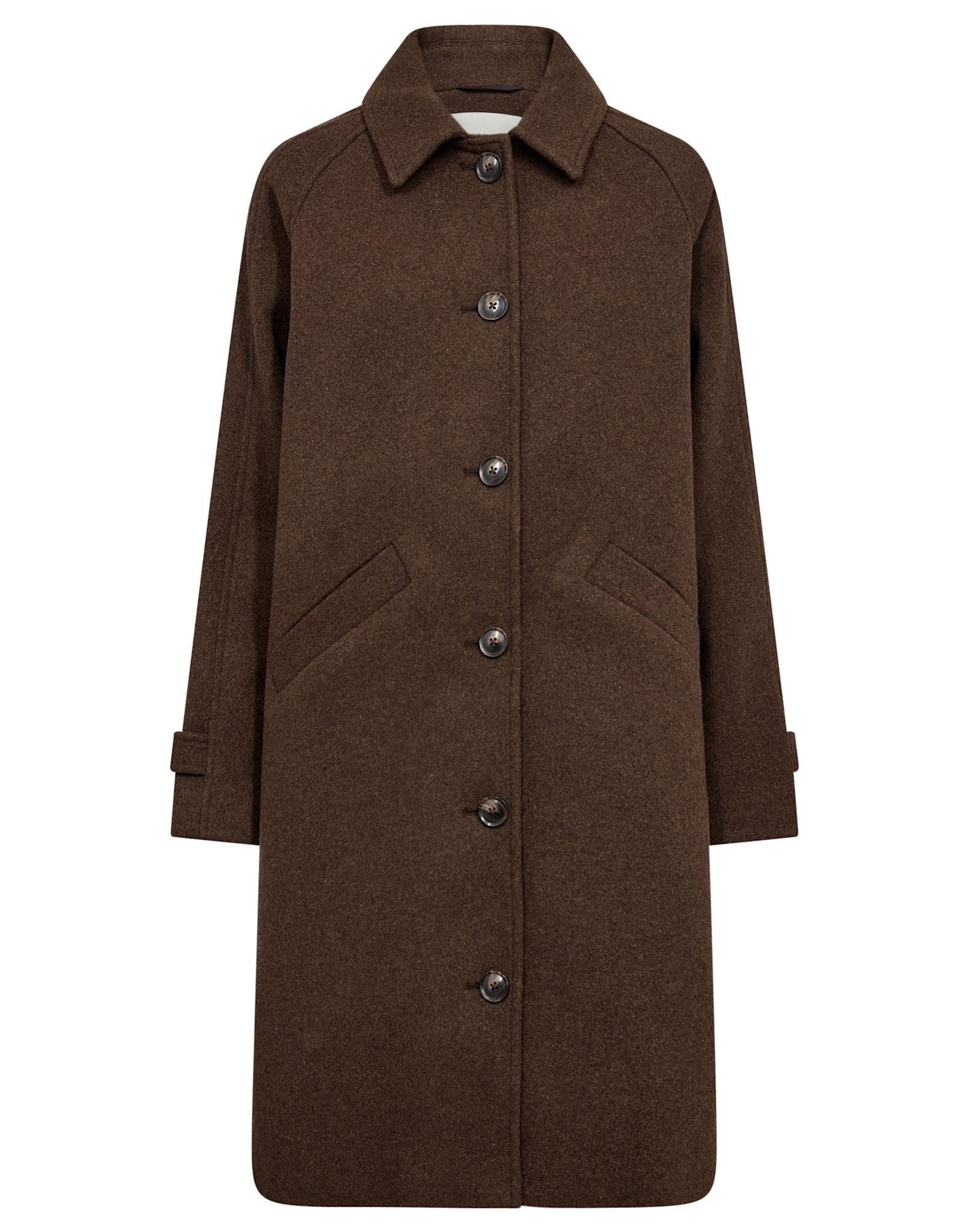 BS Ylva Regular Fit Coat - Brown