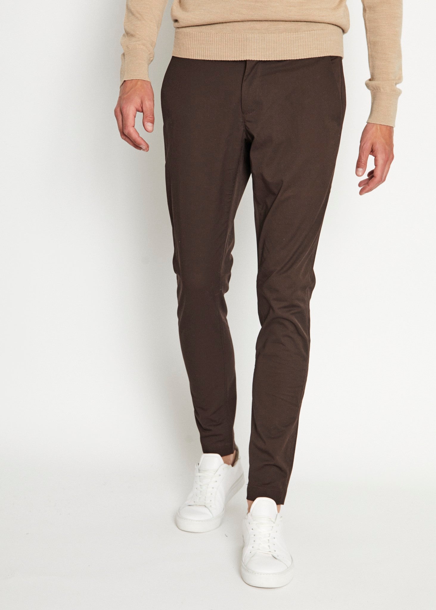 BS Anton slim fit chinos - Brown