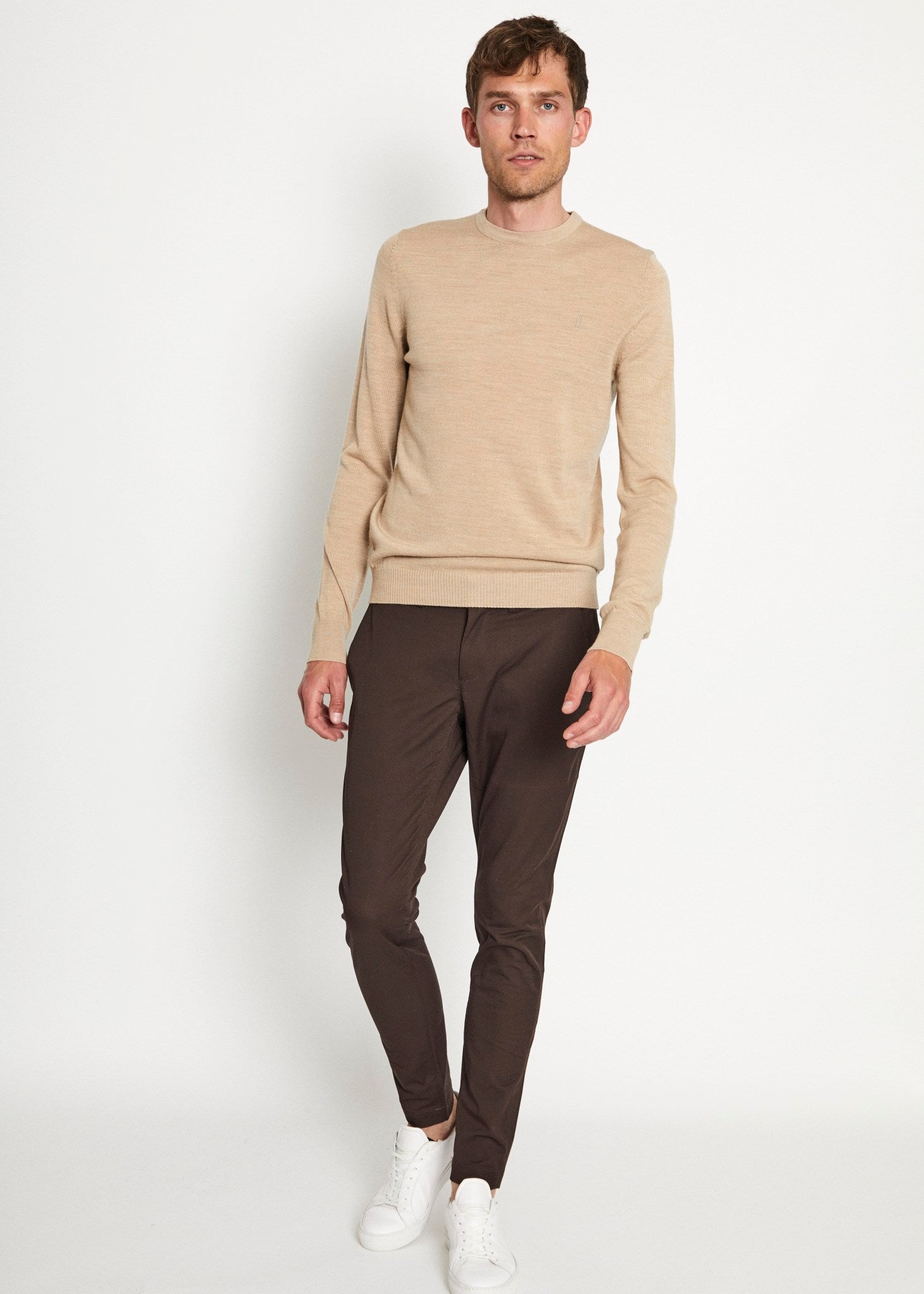BS Anton slim fit chinos - Brown