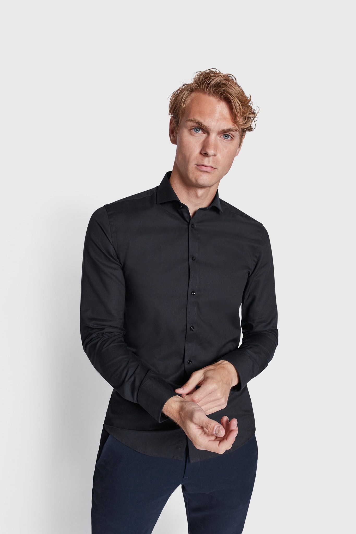 BS Donatello Super Slim Fit Shirt - Black