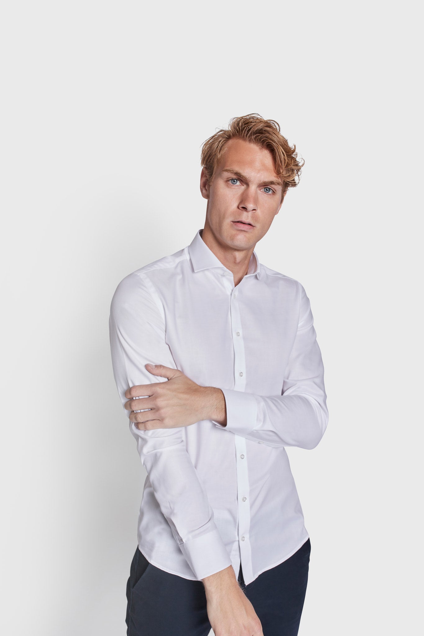 BS Donatello Super Slim Fit Shirt - White