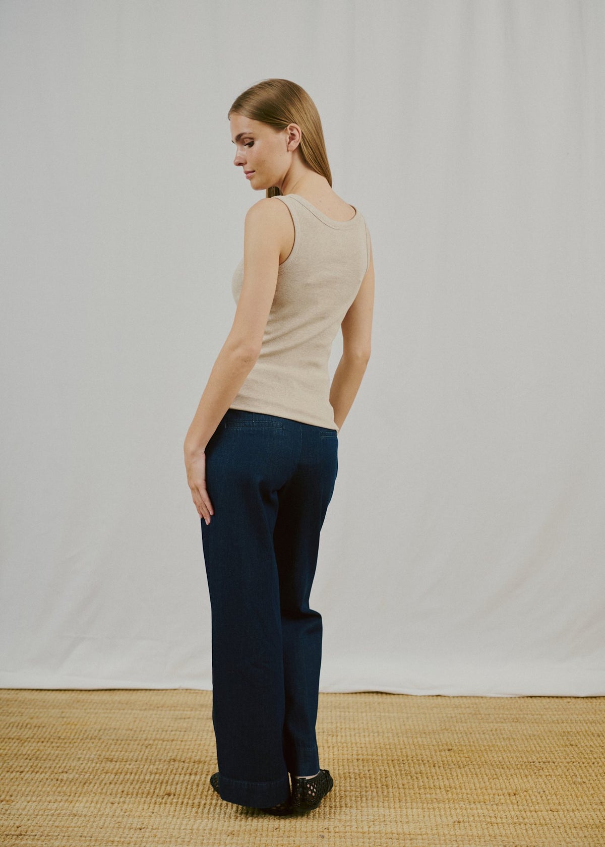 BS Charlotte Regular Fit Top - Sand