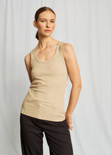 BS Charlotte Regular Fit Top - Sand