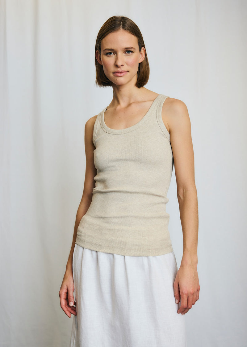 BS Charlotte Regular Fit Top - Sand