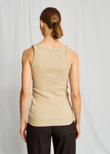 BS Charlotte Regular Fit Top - Sand