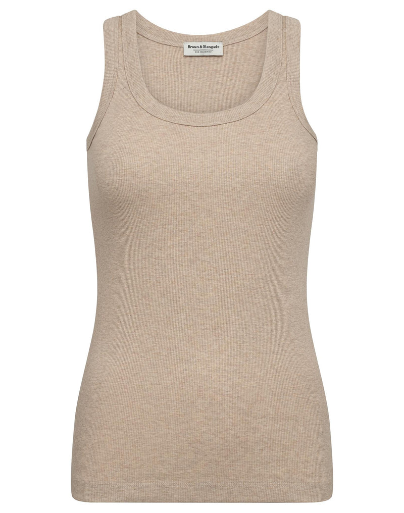 BS Charlotte Regular Fit Top - Sand