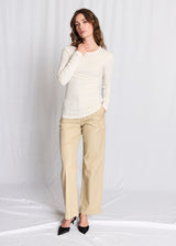 BS Margrethe Regular Fit Top - Off White