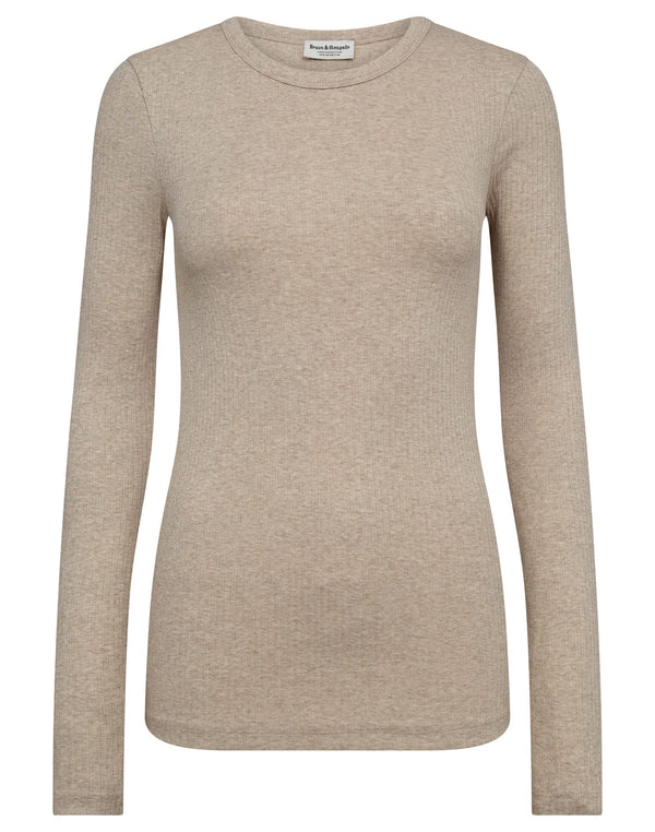 BS Margrethe Regular Fit Top - Sand