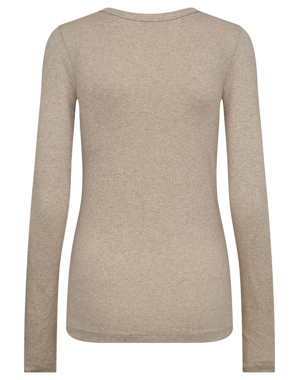 BS Margrethe Regular Fit Top - Sand