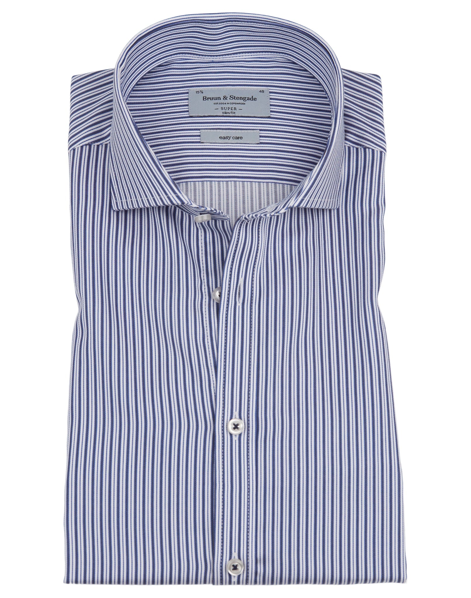 BS Andy Super Slim Fit Skjorte - Blue