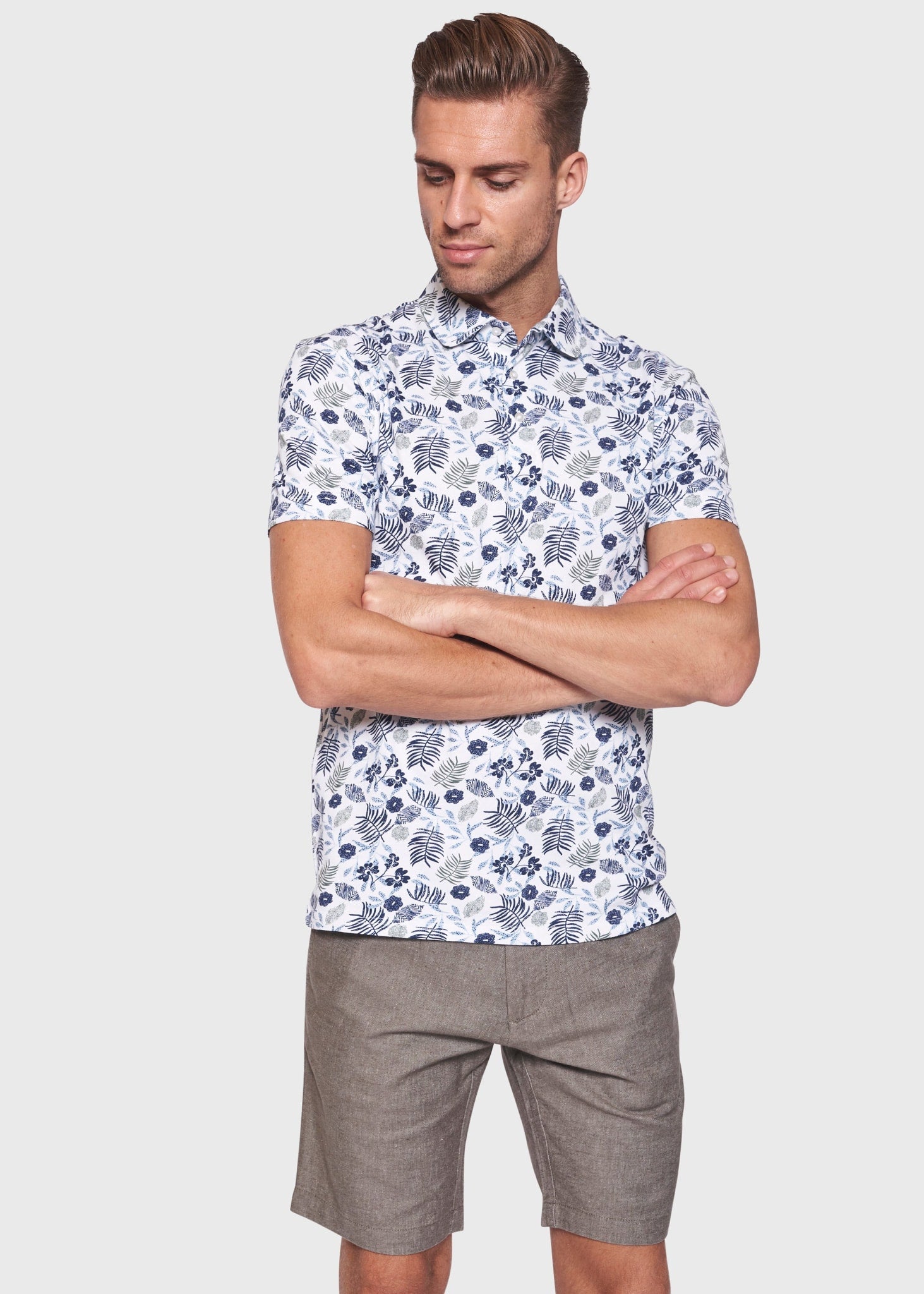 BS Aryan Regular Fit Polo - White